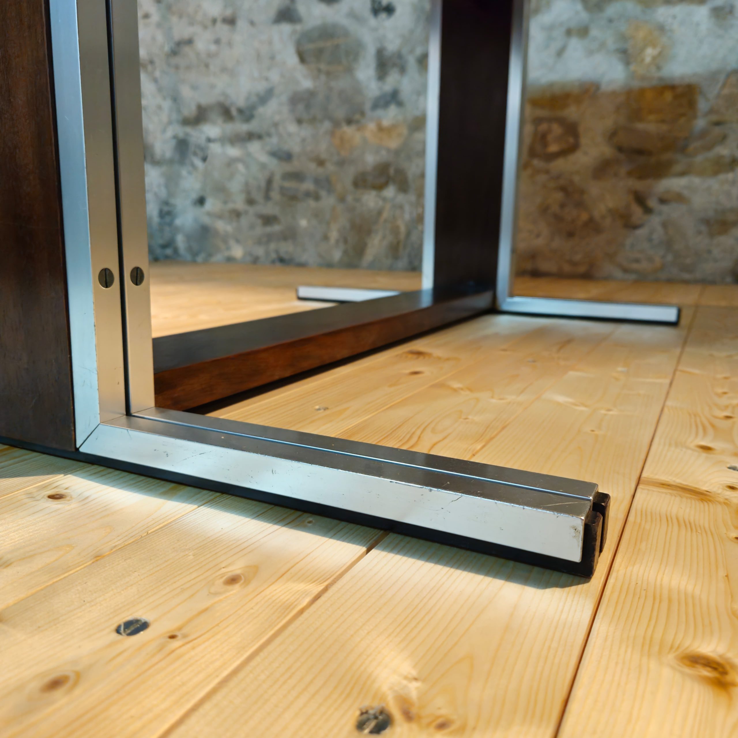 Table en palissandre et aluminium, ASCH, Suisse, 1960's – Image 10