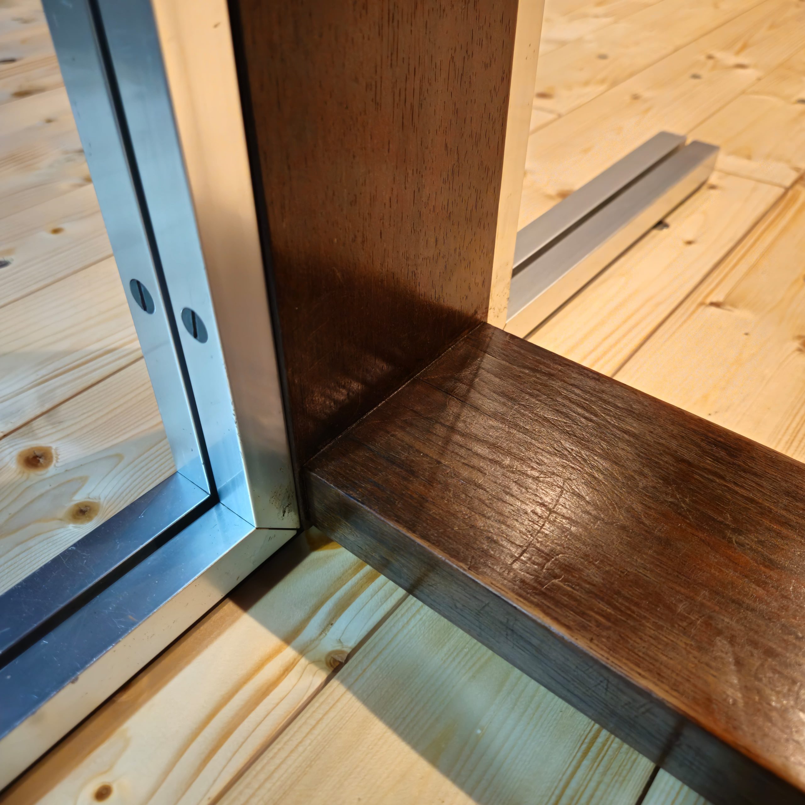 Table en palissandre et aluminium, ASCH, Suisse, 1960's – Image 11