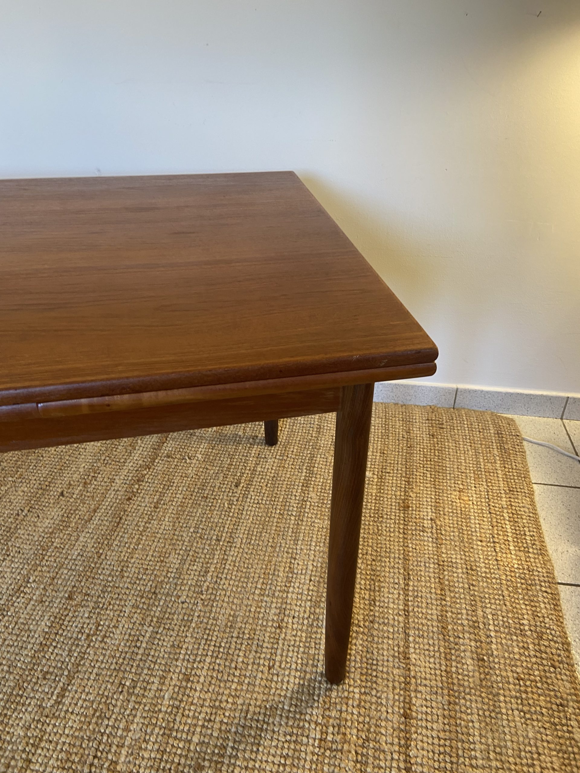 Table en teck vintage avec rallonges – Image 6