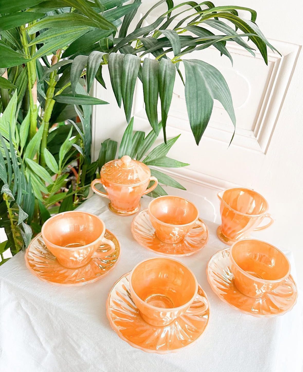 Service à café peach luster de Anchor Hoching Fireking – Image 6