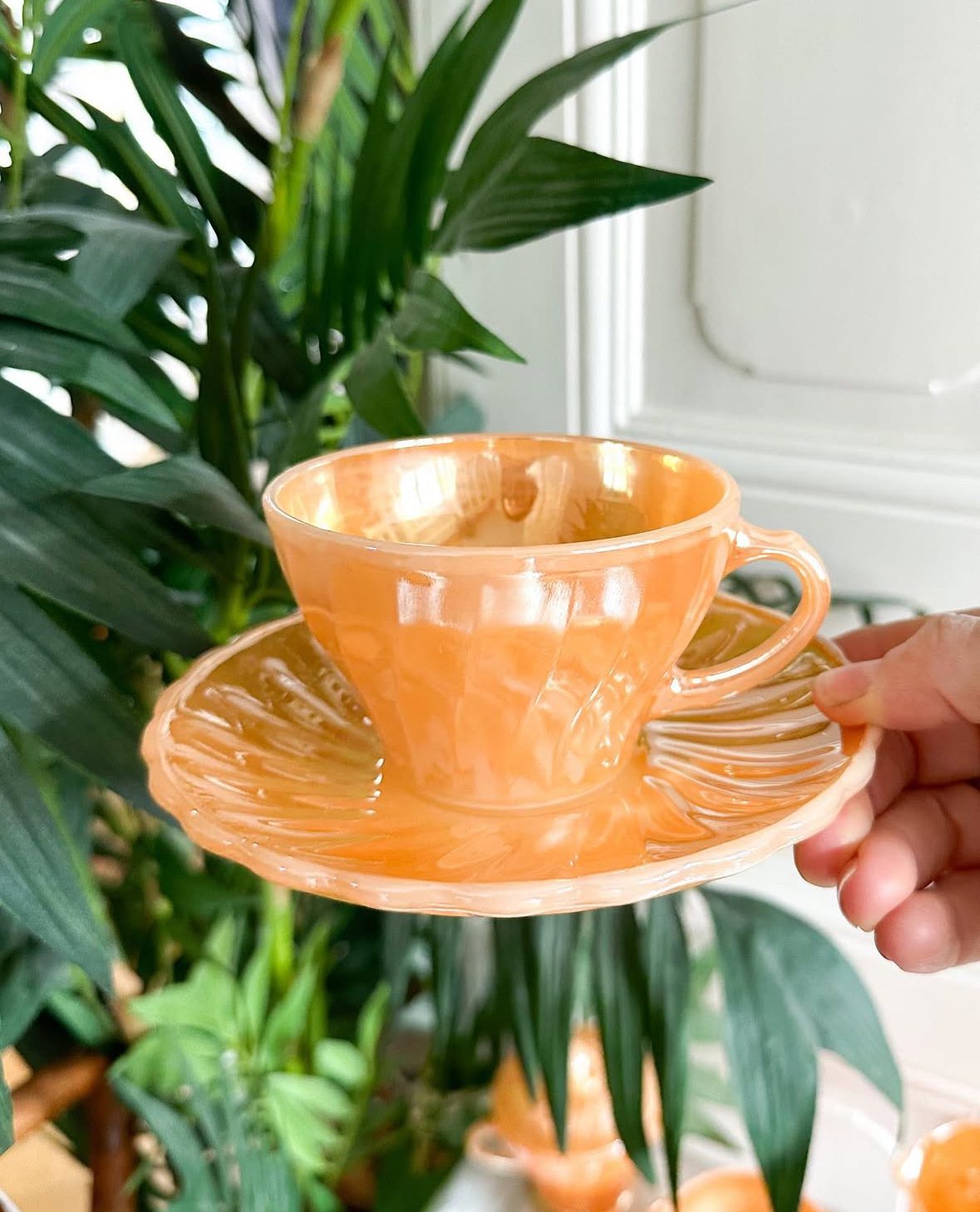 Service à café peach luster de Anchor Hoching Fireking – Image 7