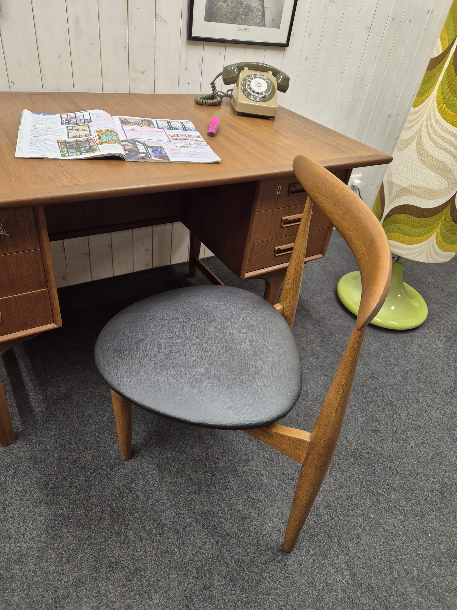 Chaise vintage Hans Wegner – Image 8