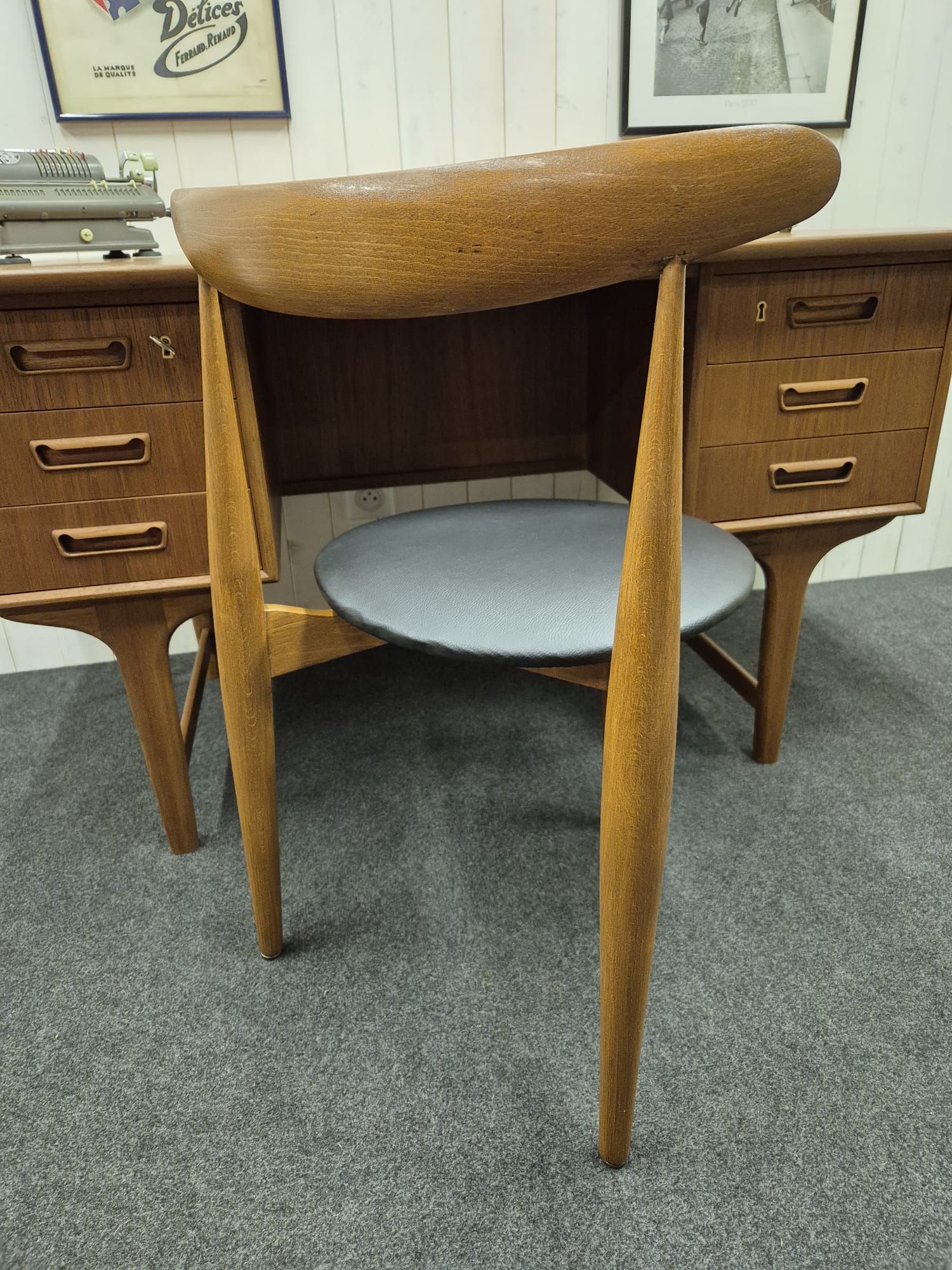 Chaise vintage Hans Wegner – Image 4