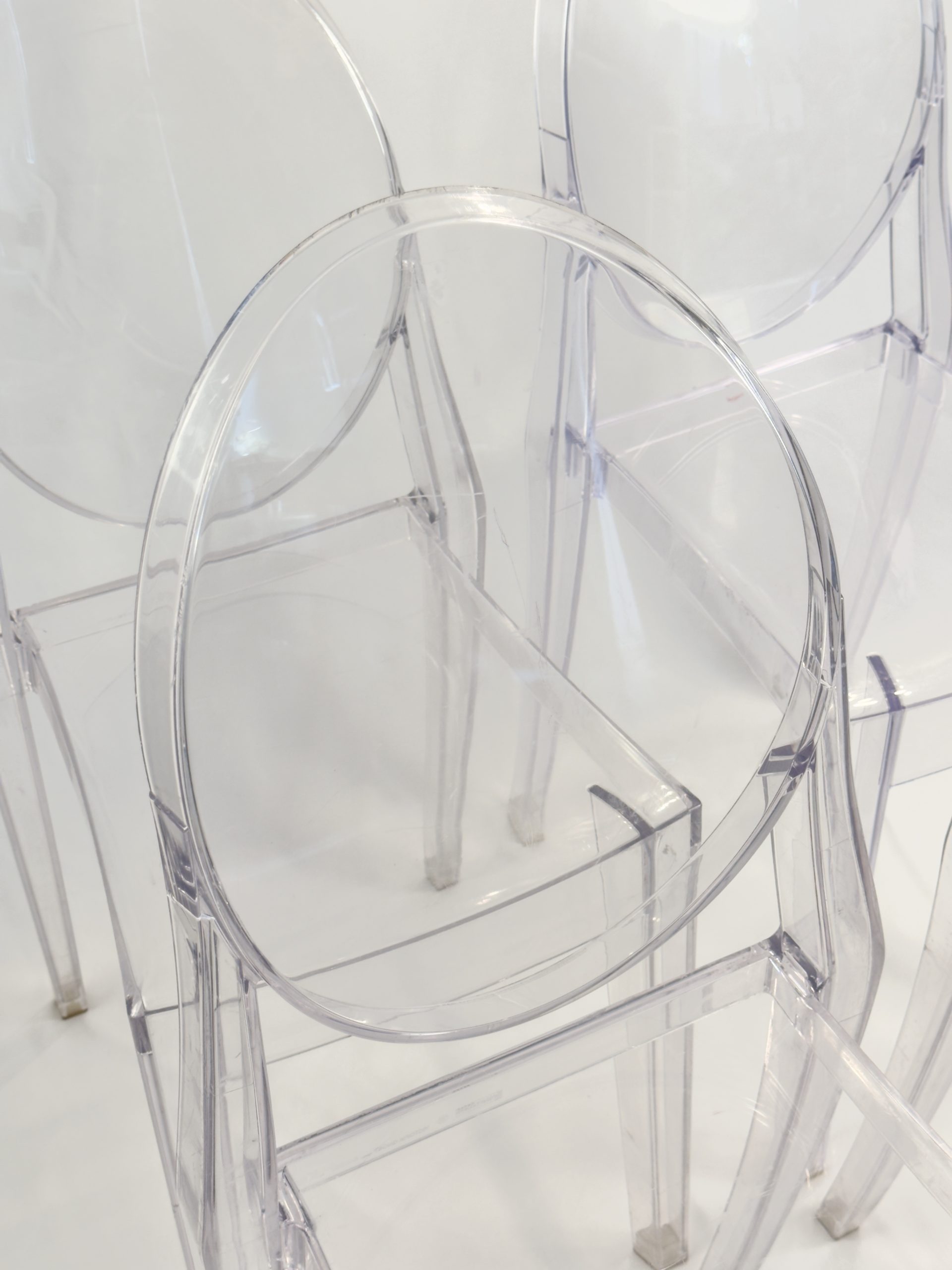 Set of 4 Ghost Victoria Chairs by Philippe Starck for Kartell – Image 14