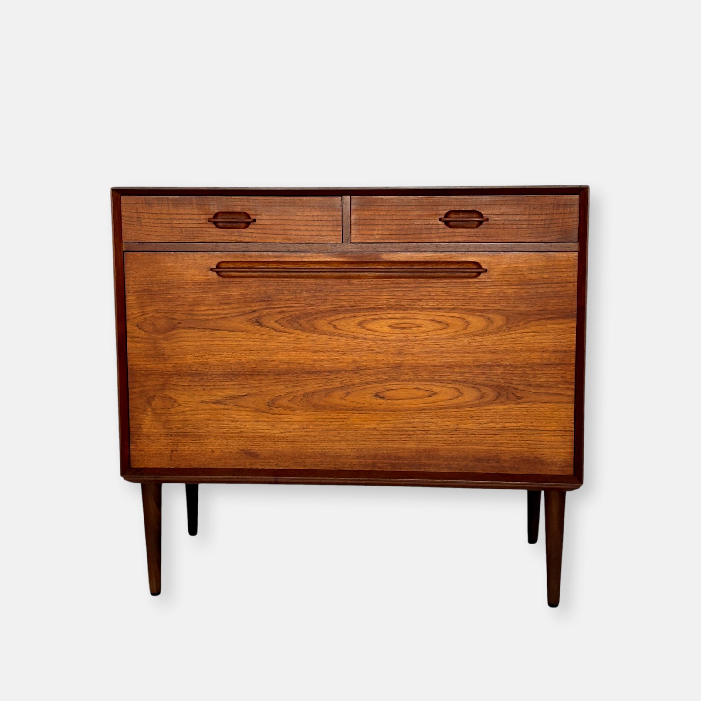 Mid-Century Modern Teak Bar by Ejvind A. Johansson