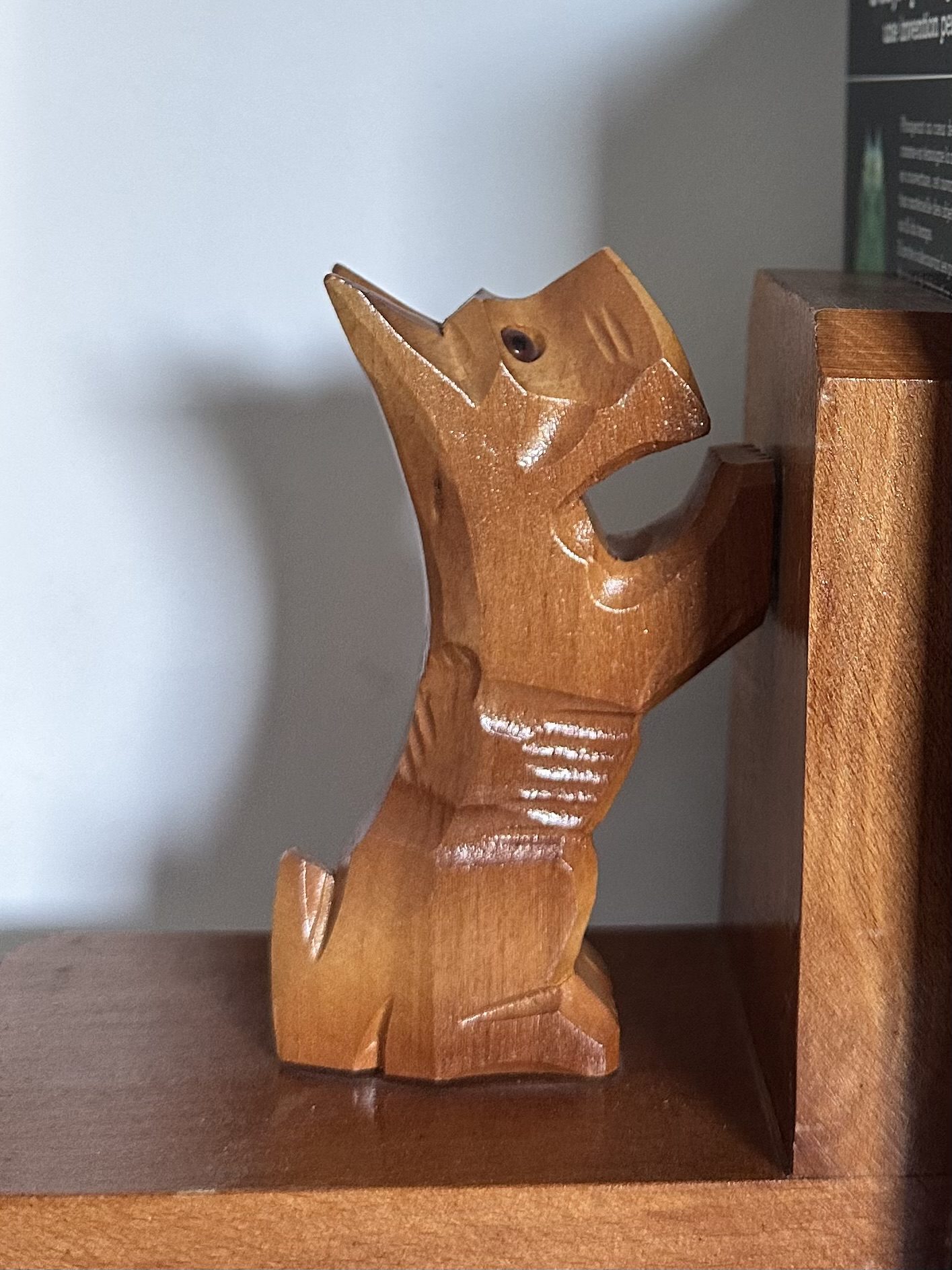 Serre-livres en bois, chien et chat, 1970 – Image 6