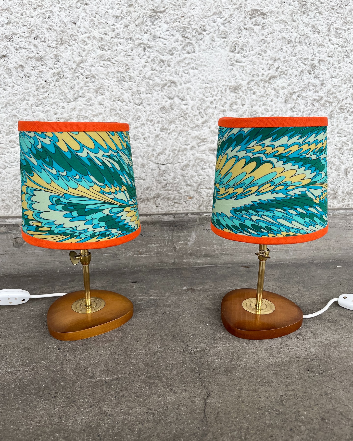 Paire de lampes de chevet vintage – Bild 2