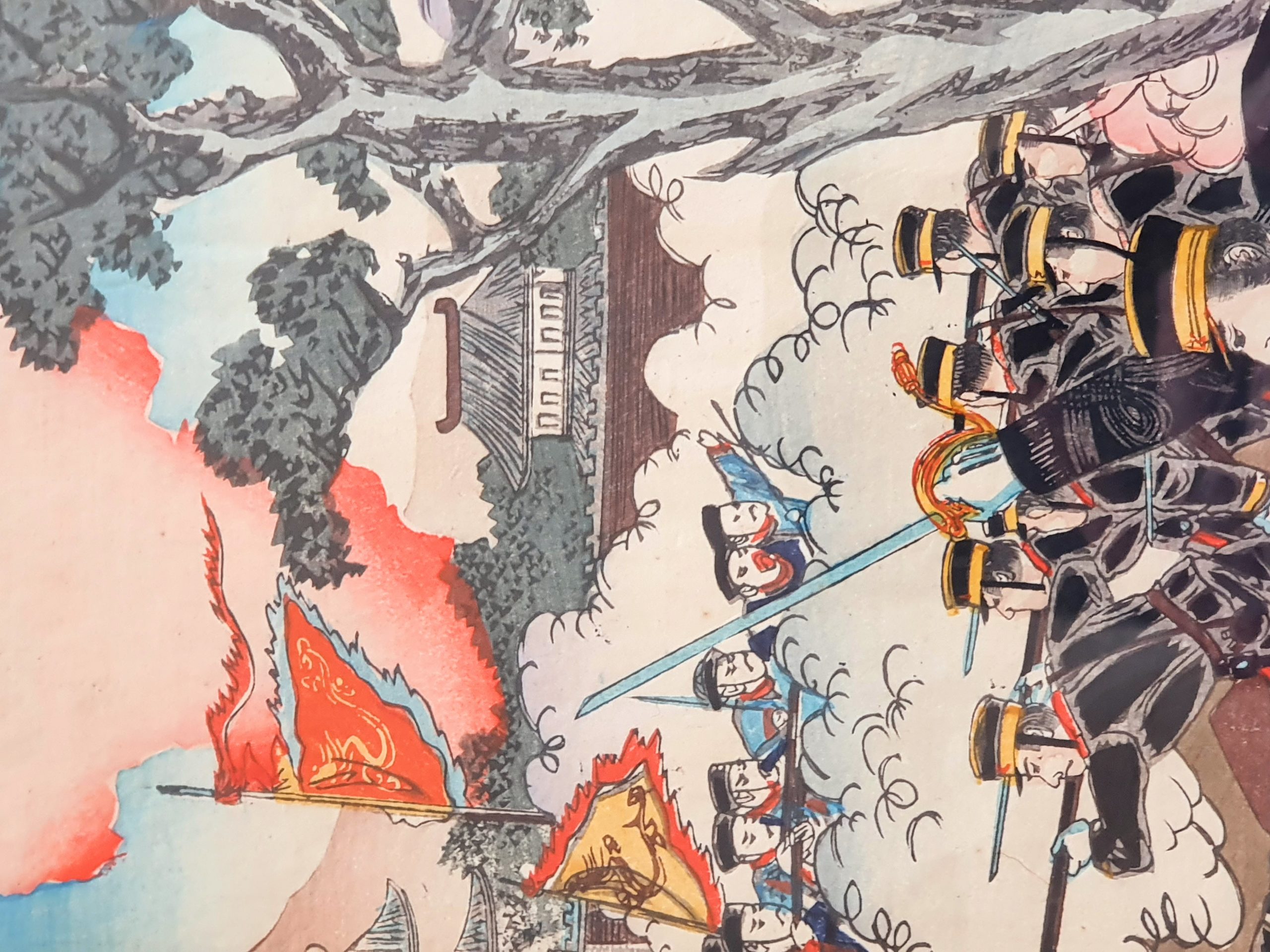 Nobukazu Watanabe, triptyque original cadré – Image 7