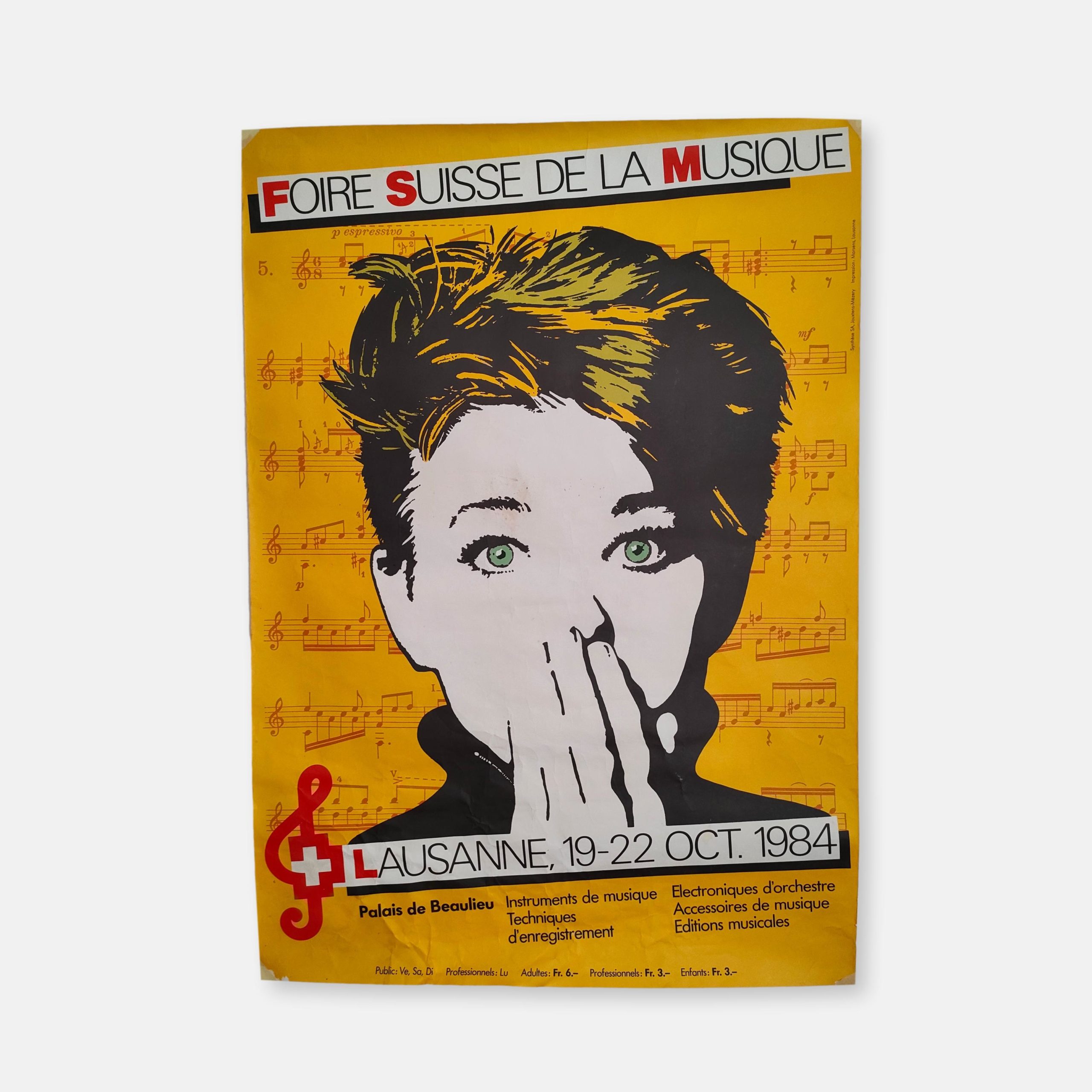 Poster Foire Suisse de la Musique 1984