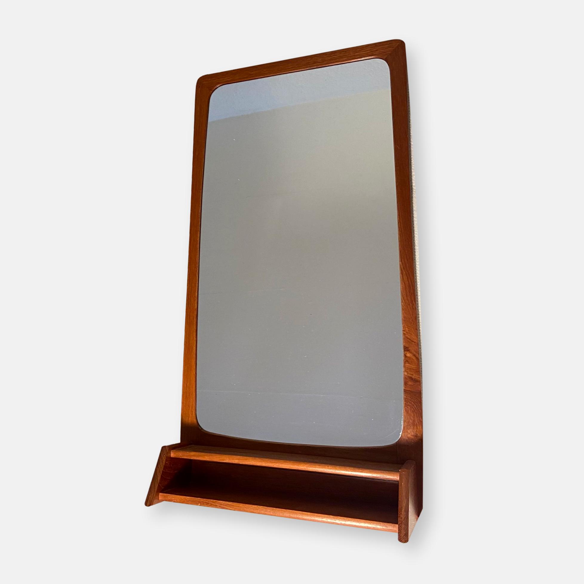 Miroir en teck vintage danois