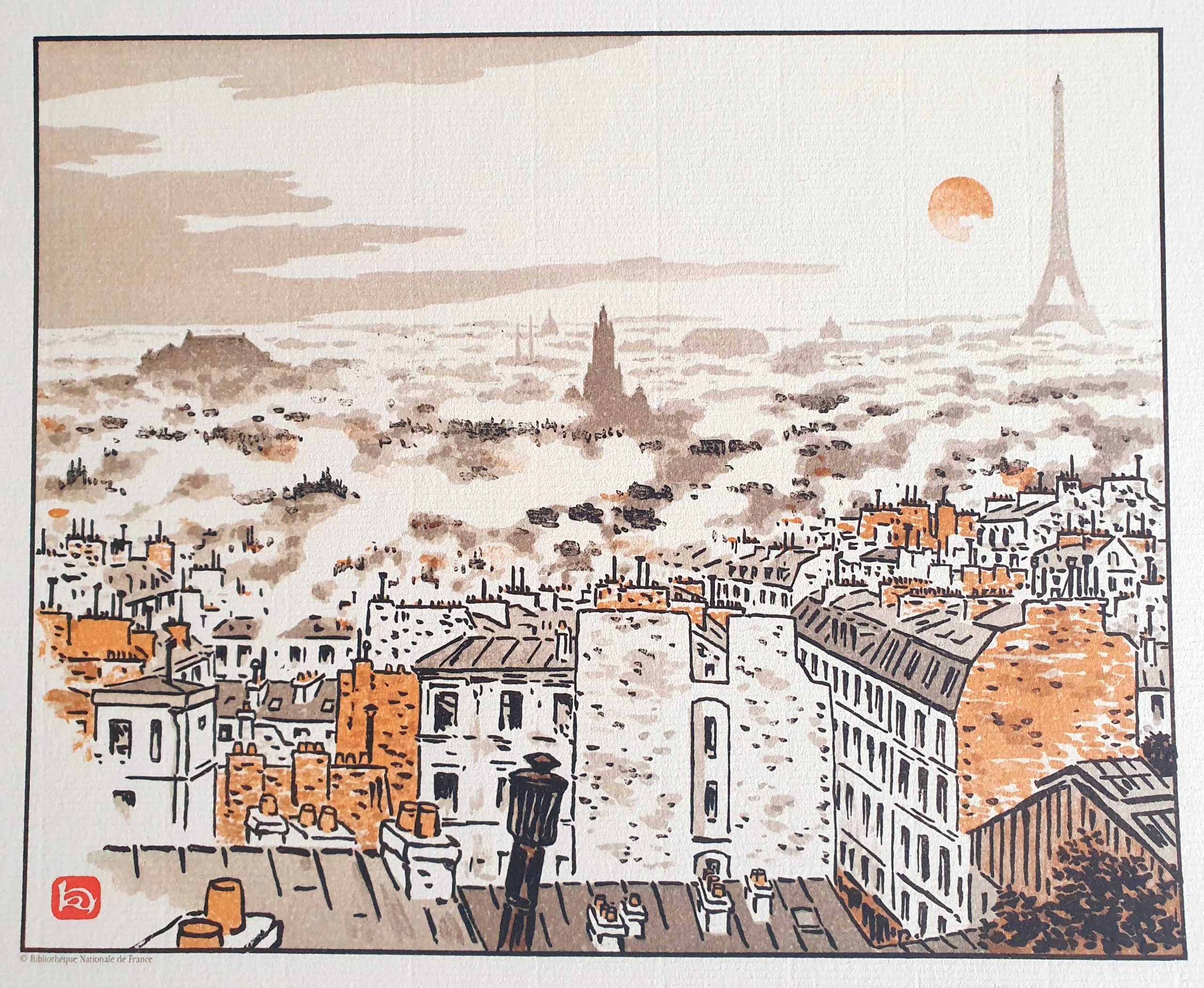 Henri Rivière (1864-1951) - Paris depuis la butte Montmartre – Image 3