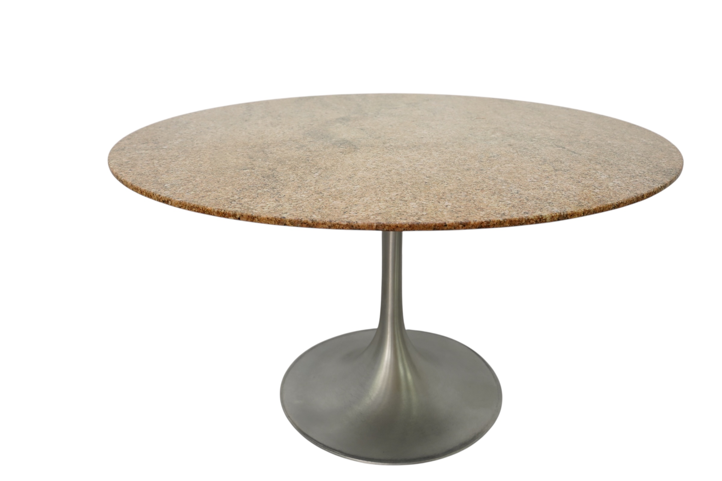 Table de salle à manger marbré, pied tulipe, 1970’s – Image 2