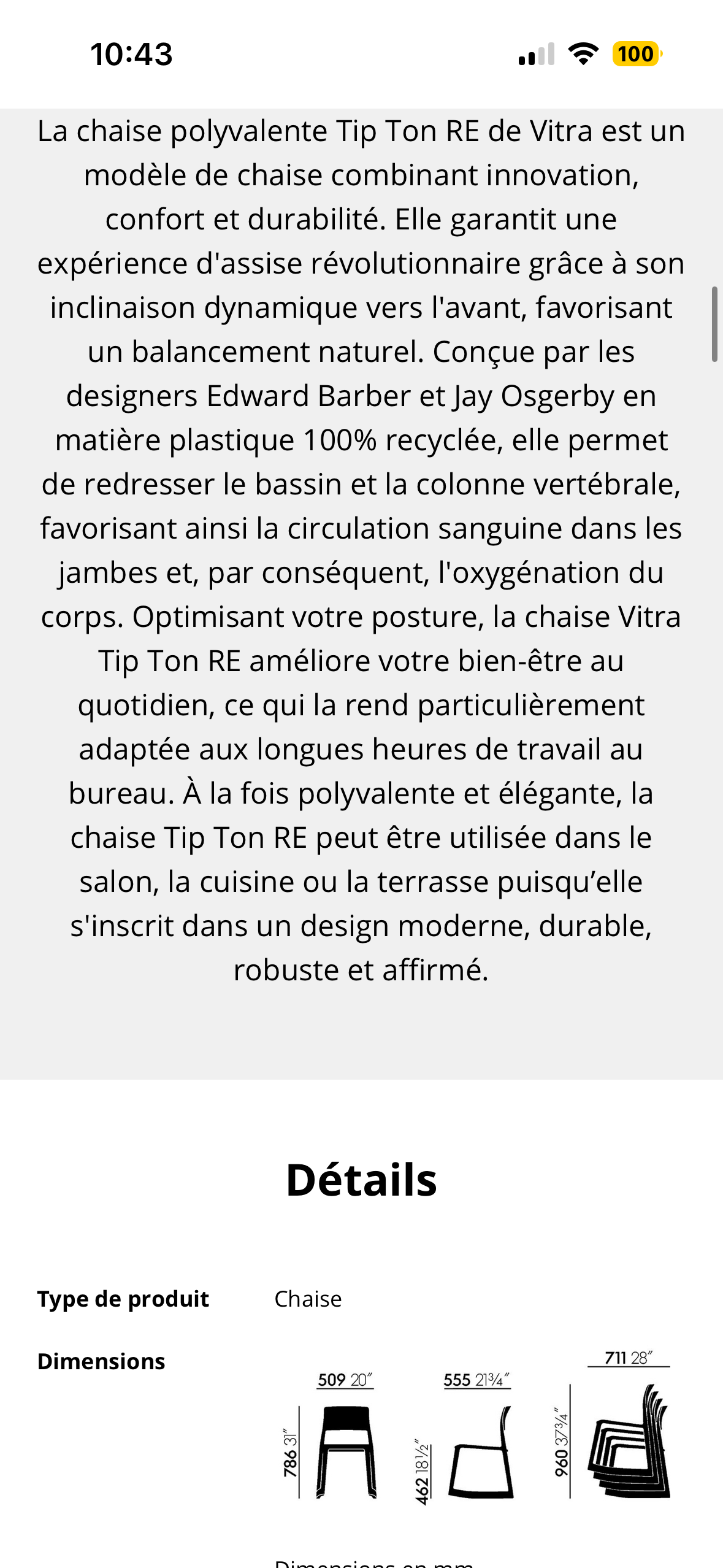 Chaise Vitra Tip Ton RE – Image 7