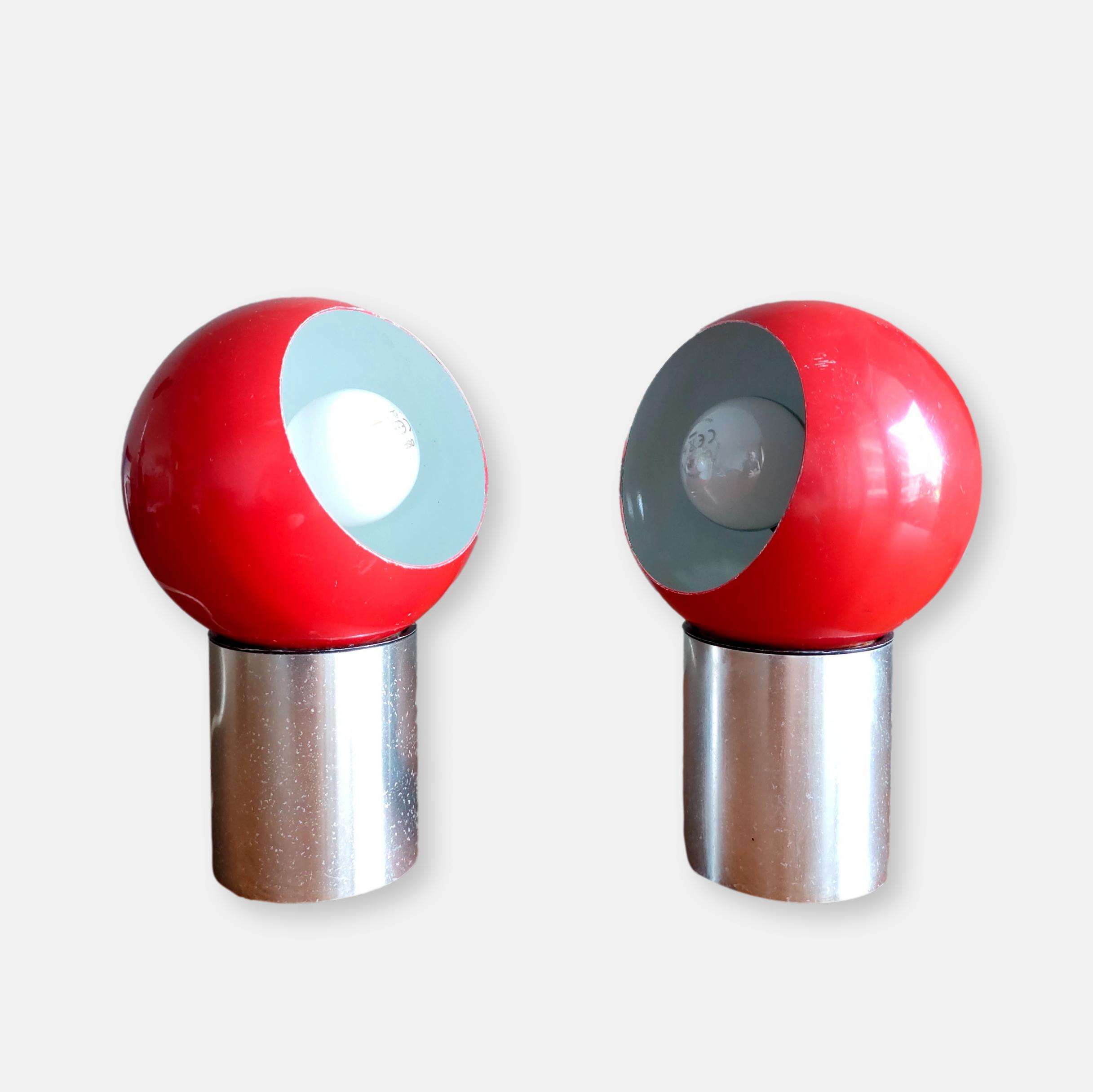 Paire de lampes Eyeball