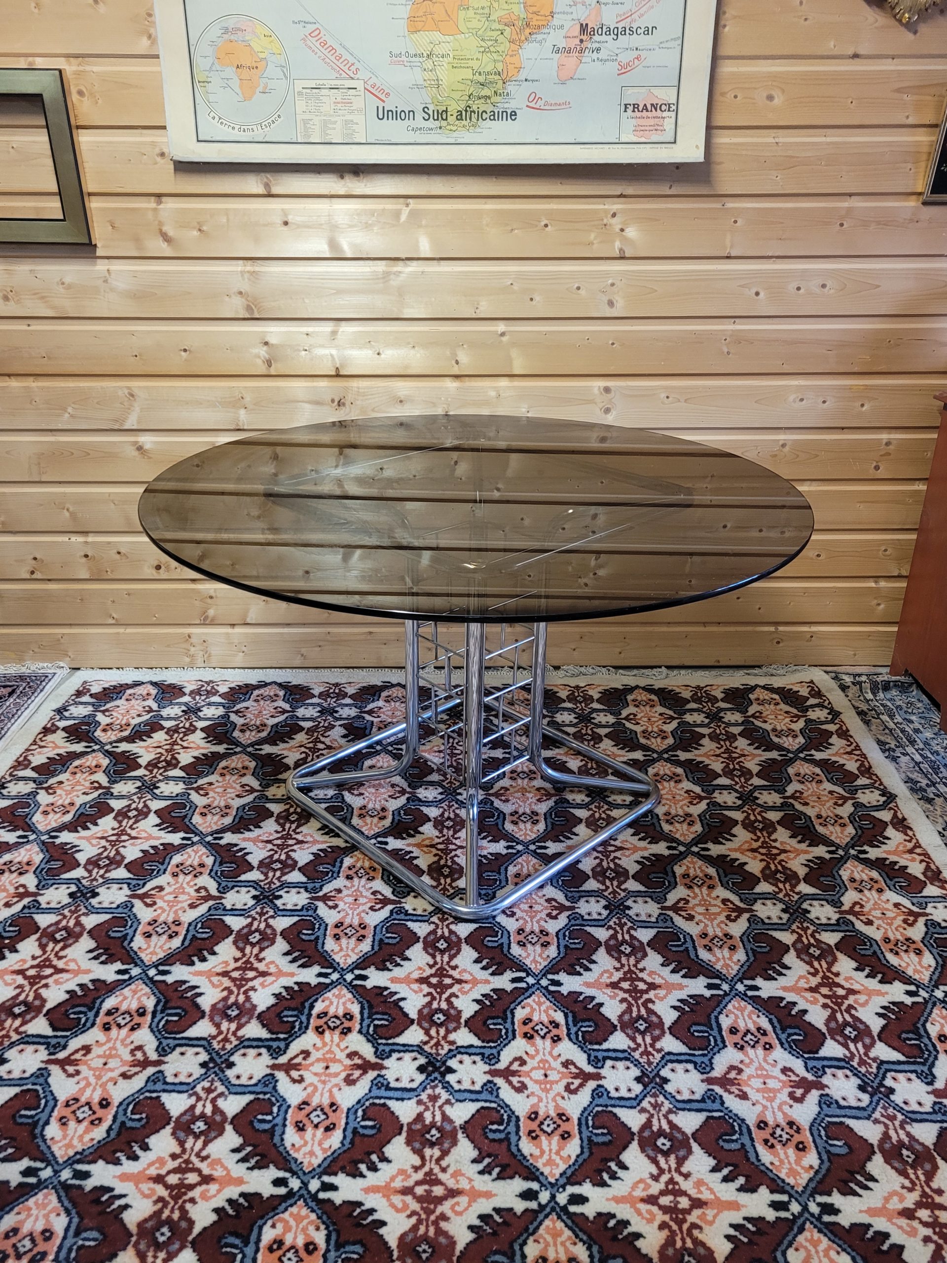 Ancienne table italienne chromée – Image 2