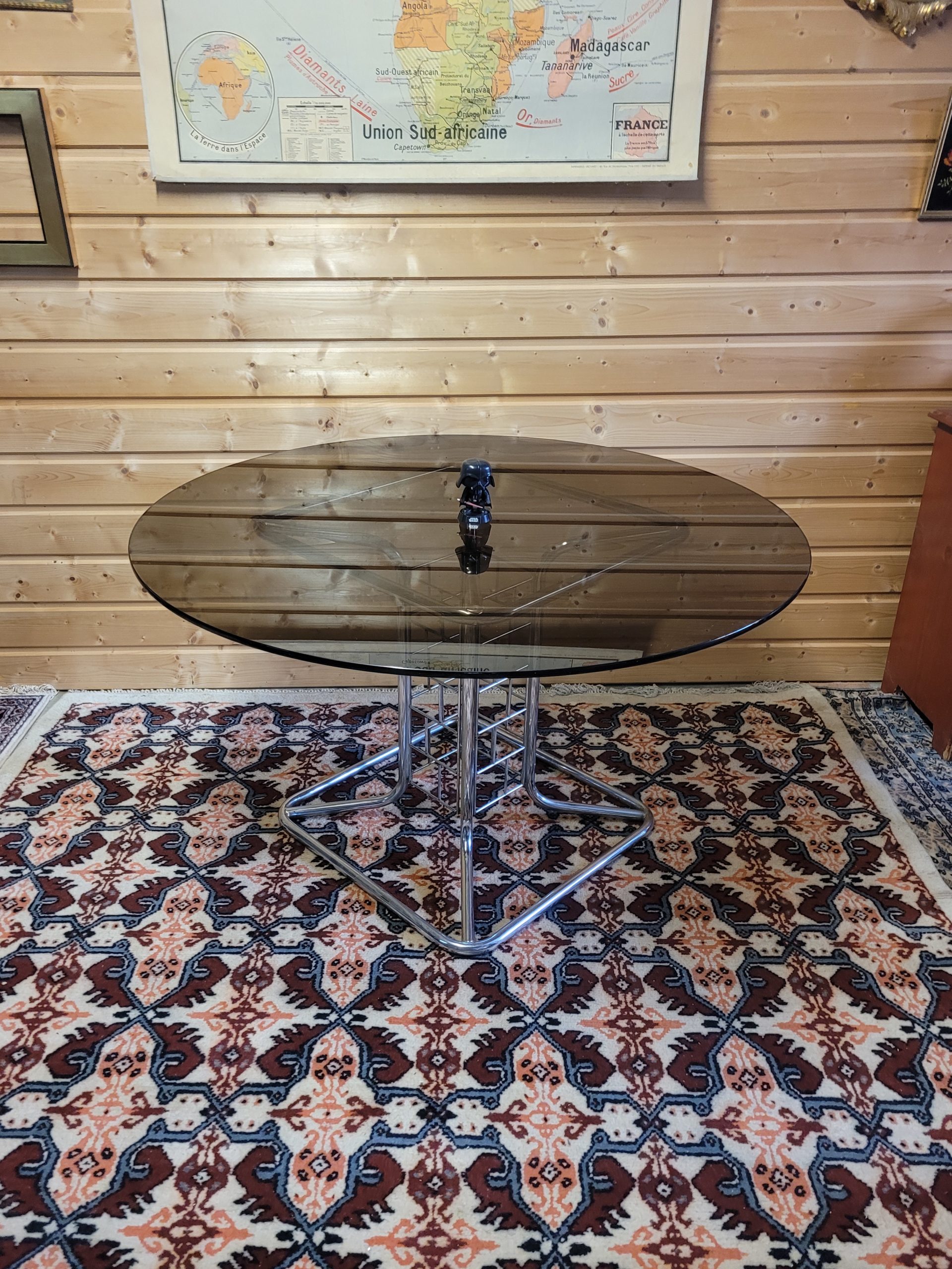 Ancienne table italienne chromée – Image 6