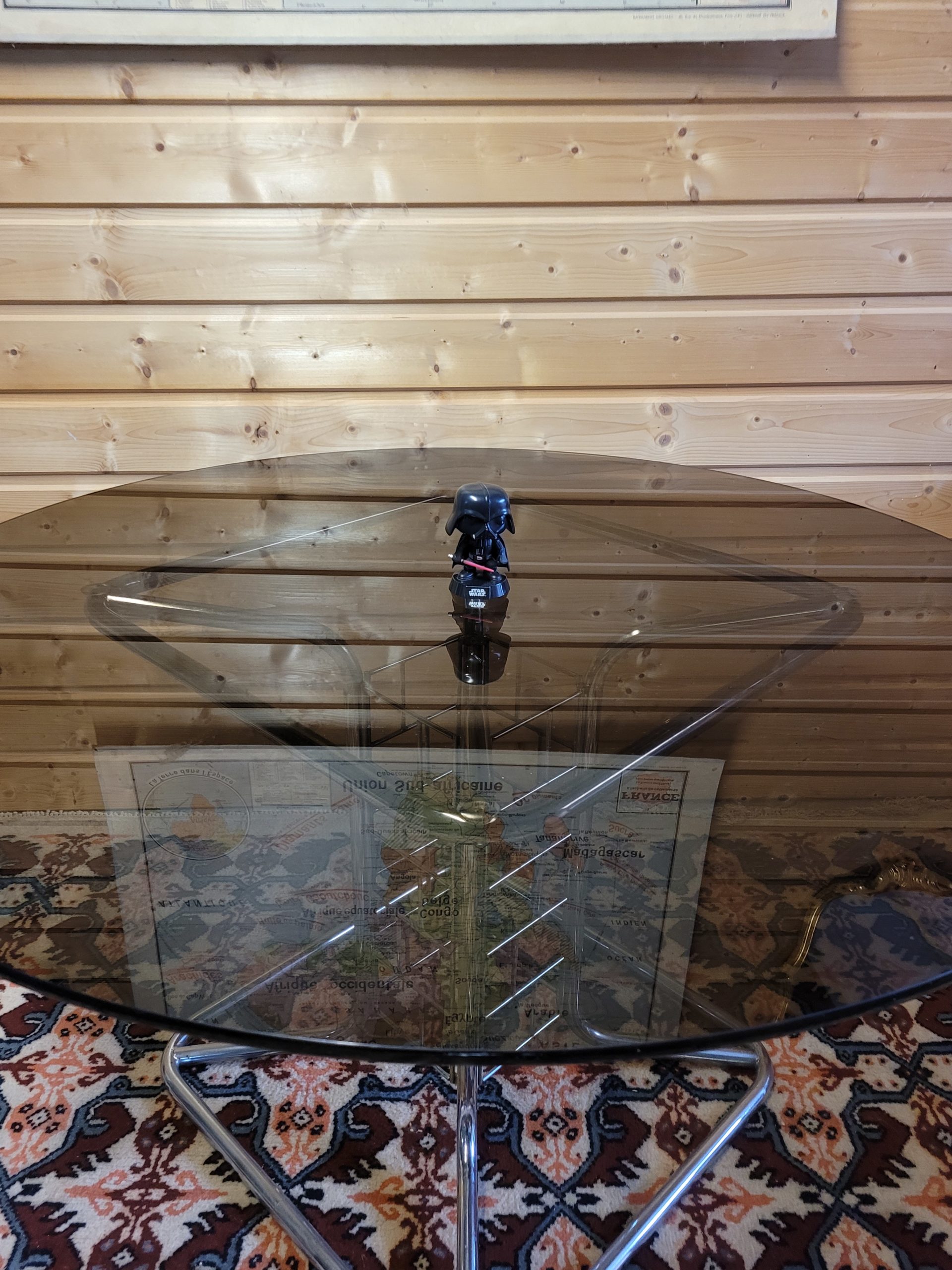 Ancienne table italienne chromée – Image 5