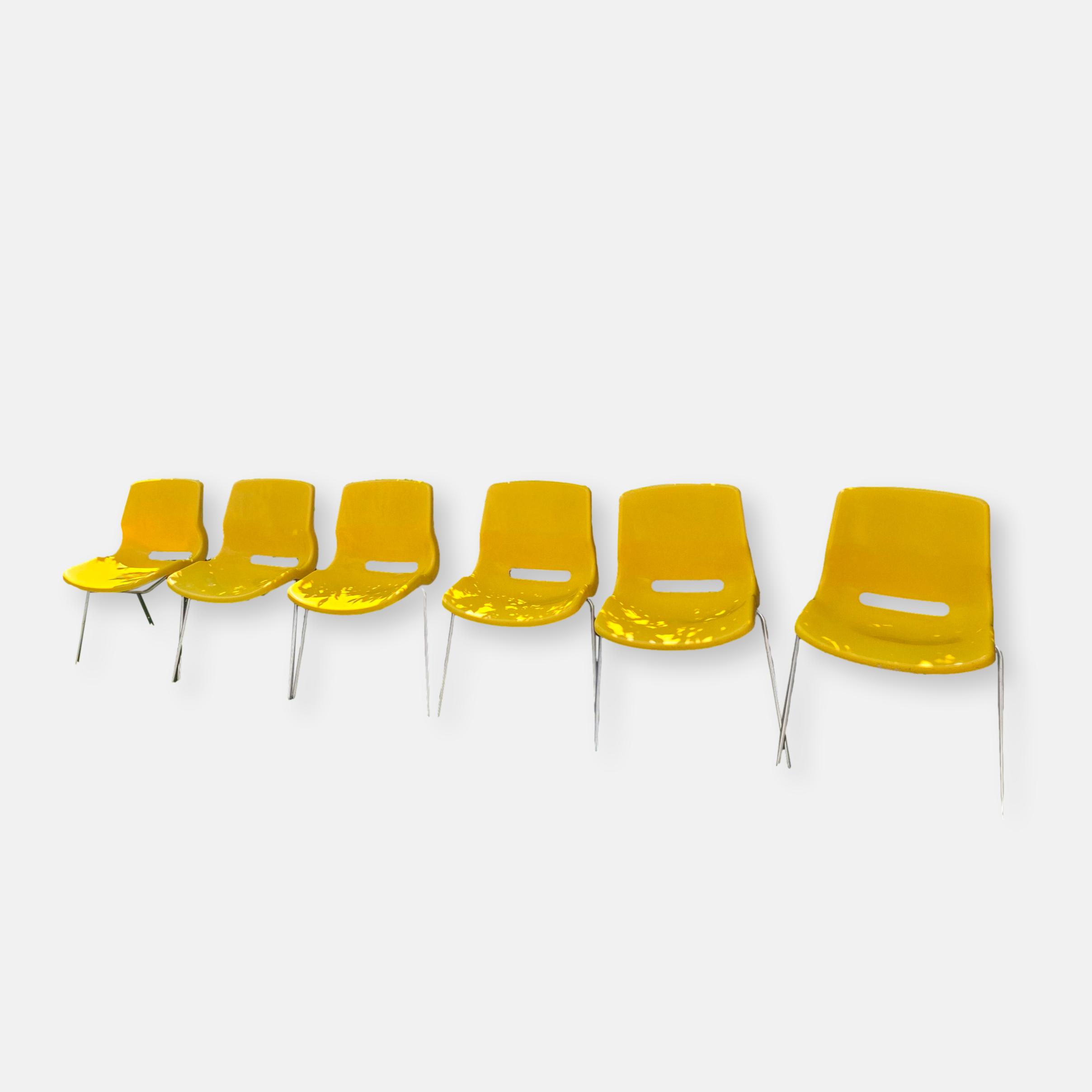 Set de 6 chaises Overman de Svante Schöblom IKEA 1982
