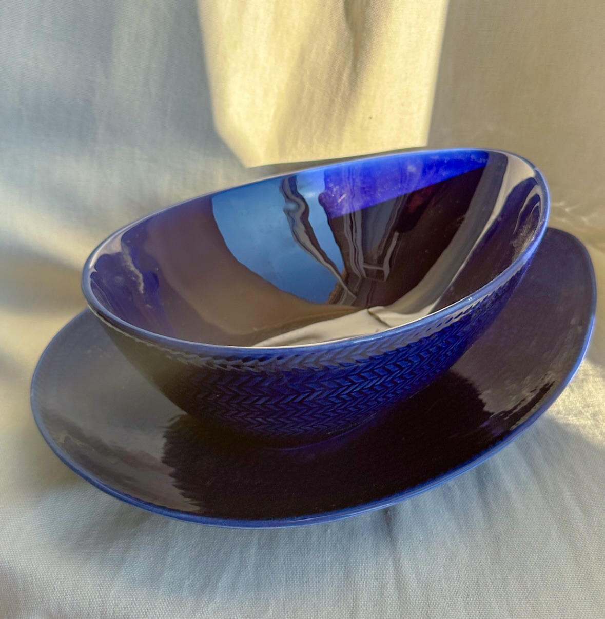 Rörstrand Blå Eld par Hertha Bengtson – Image 4