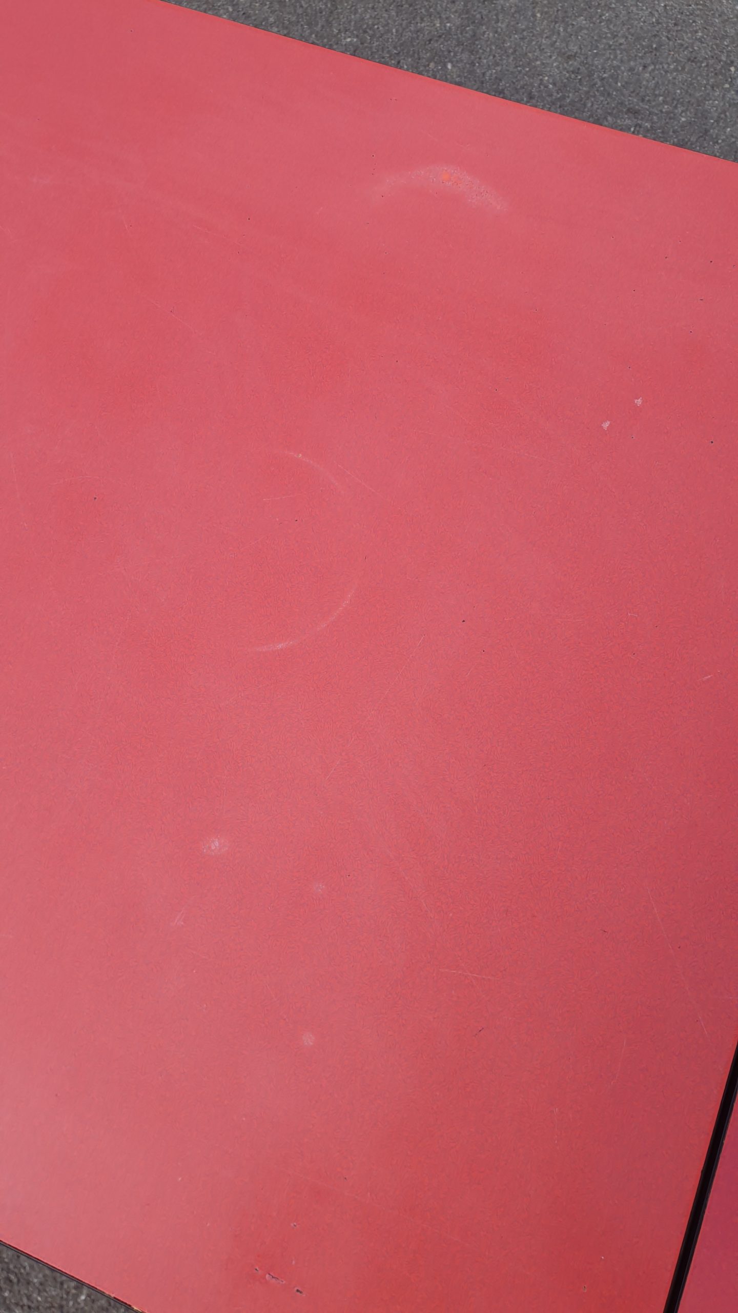 Table formica rouge framboise – Image 6