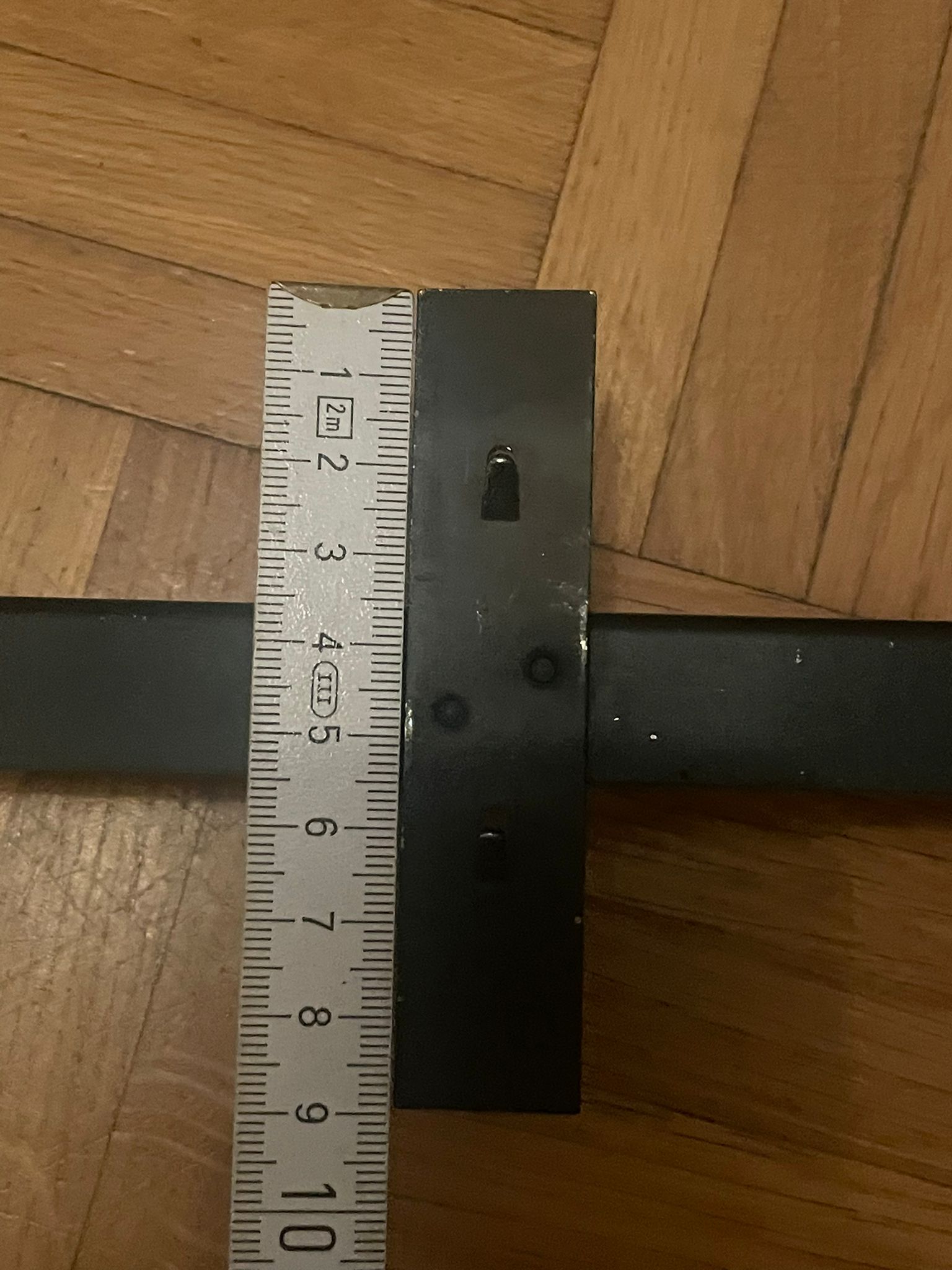 Bibliothèque sol plafond en teck et métal – Image 6