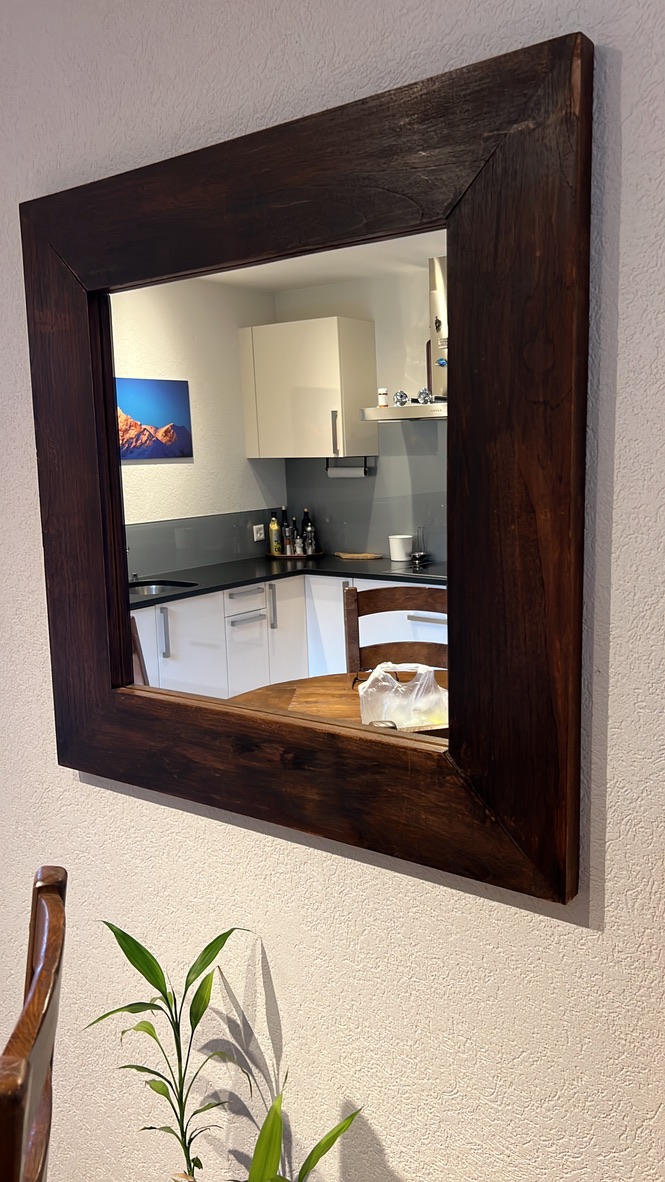 Miroir en vengé massif – Image 2