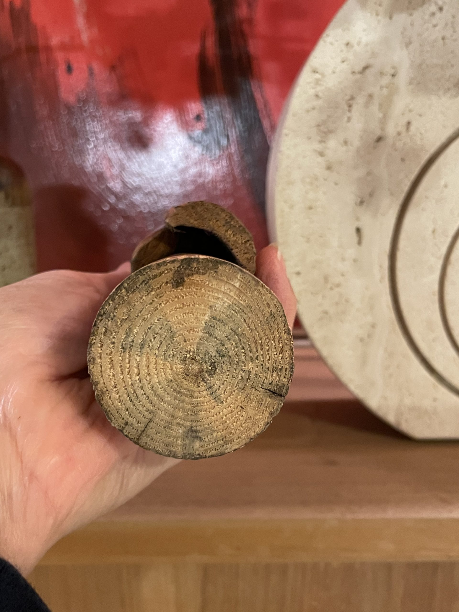 Figurine Kokeshi japonaise vintage (H 23 cm) – Image 10