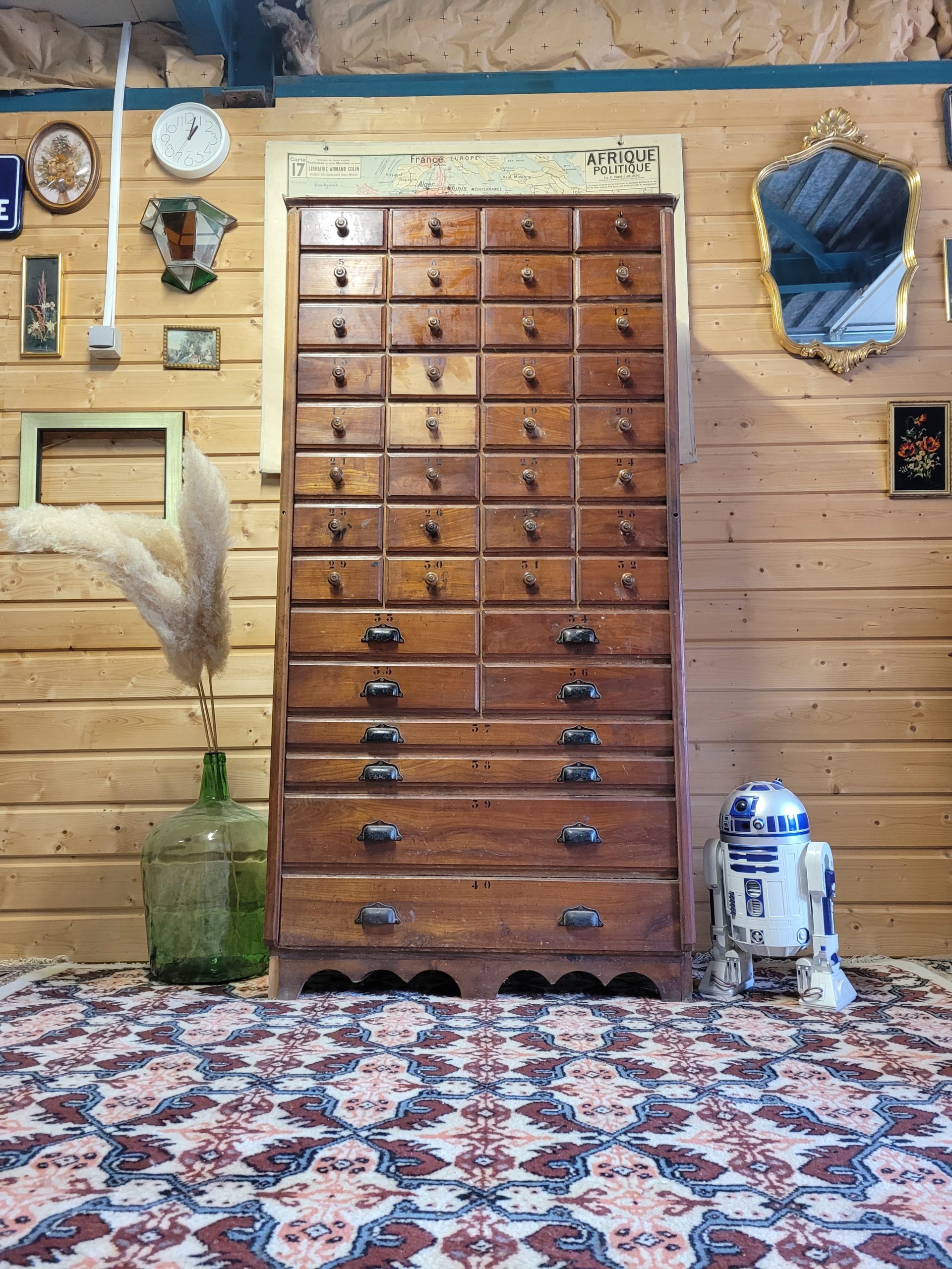 Ancien meuble de métier debut XXeme – Image 10