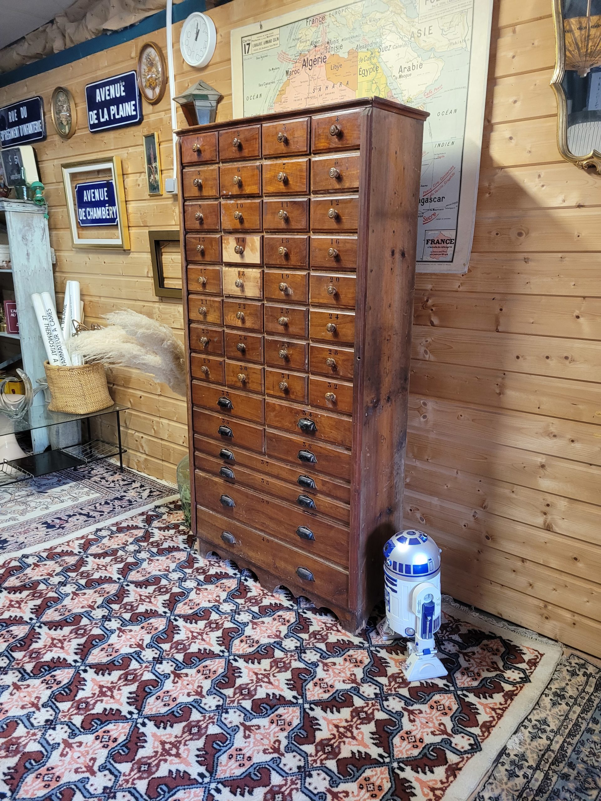 Ancien meuble de métier debut XXeme – Image 3