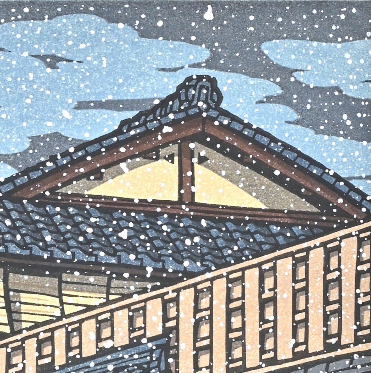 Nishijima Katsuyuki- Gravure sur bois orginale et signée - Japon – Image 5