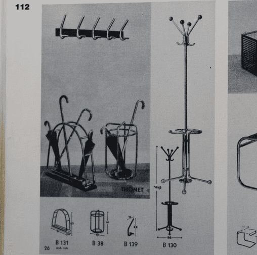 Portemanteau modèle B130 de Thonet 1930 – Bild 11