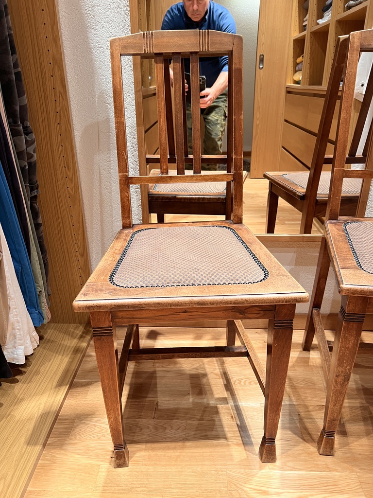 Chaise(s) Arts and Crafts en chêne massif – Image 2