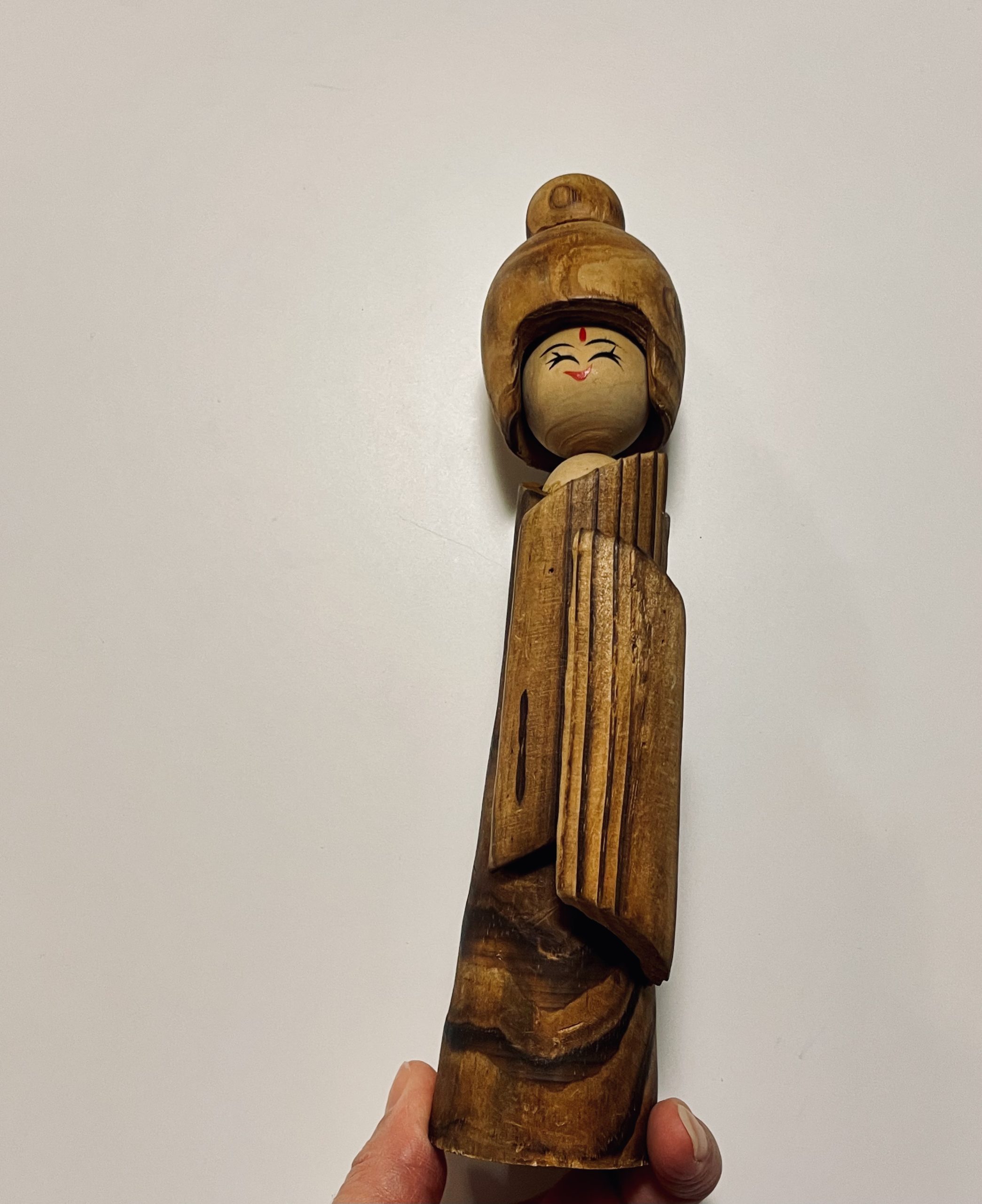 Figurine Kokeshi japonaise vintage (H 23 cm) – Image 11