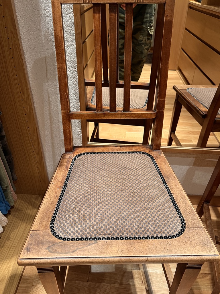 Chaise(s) Arts and Crafts en chêne massif – Image 4