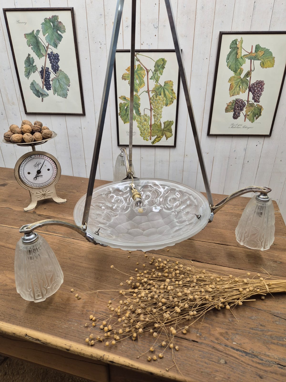 Lustre Degué art déco – Bild 2