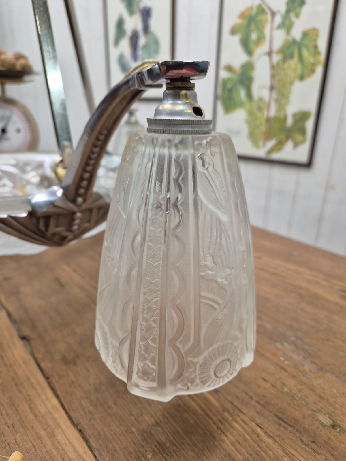 Lustre Degué art déco – Bild 3