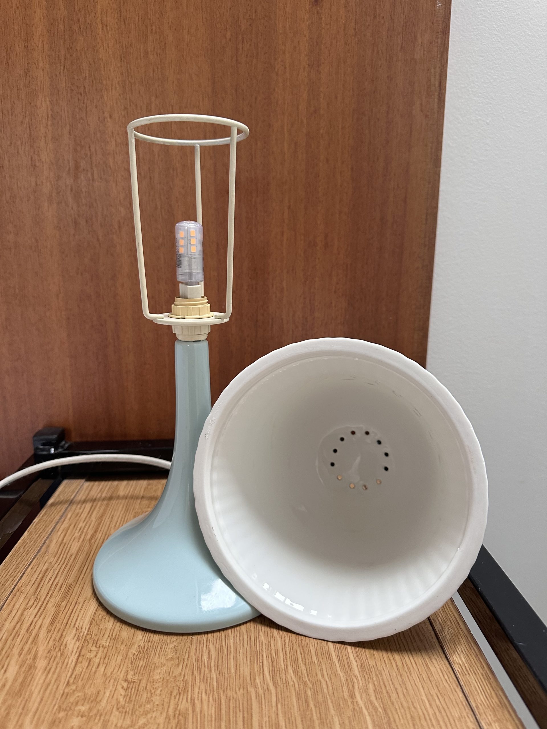 Lampe champignon en porcelaine – Image 5