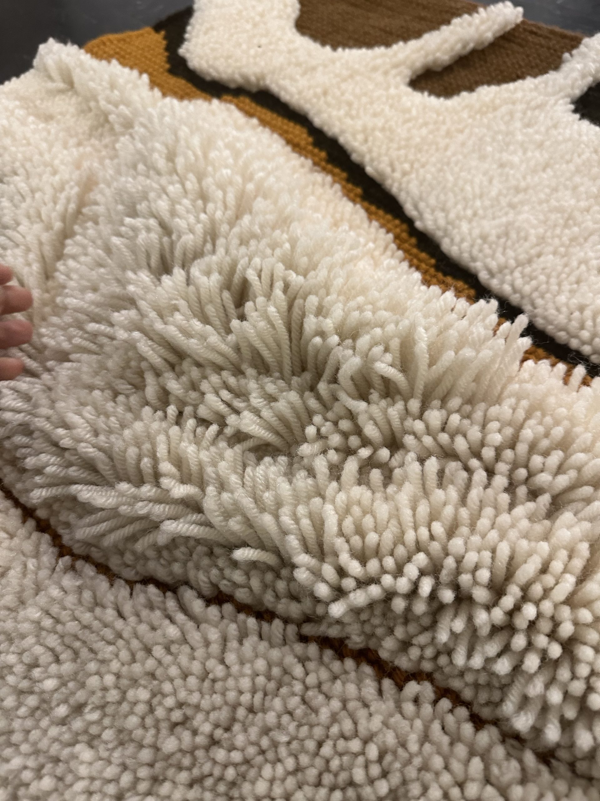 Tapis en laine mural ou sol 1970 – Image 6