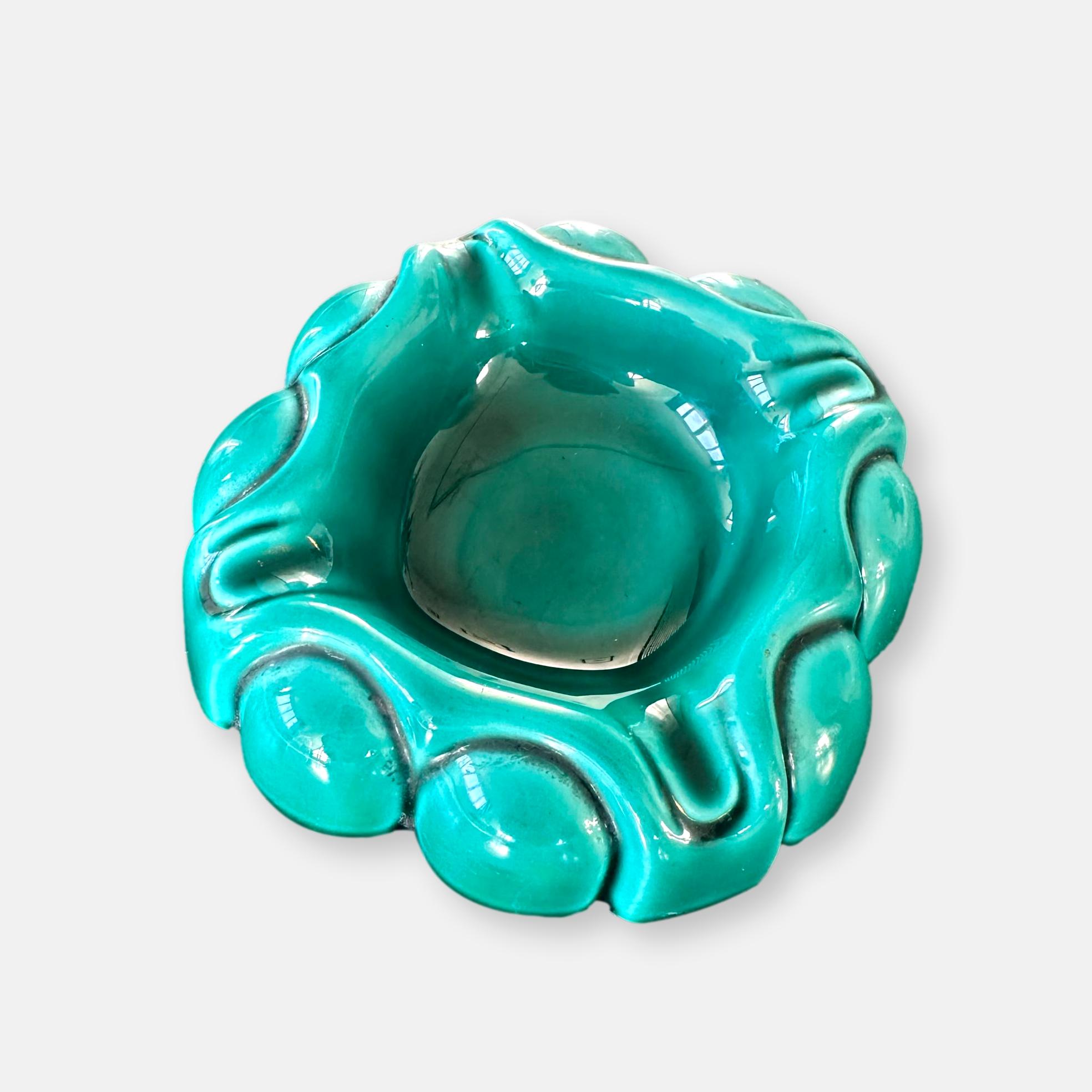 Cendrier en céramique française Verceram 1950