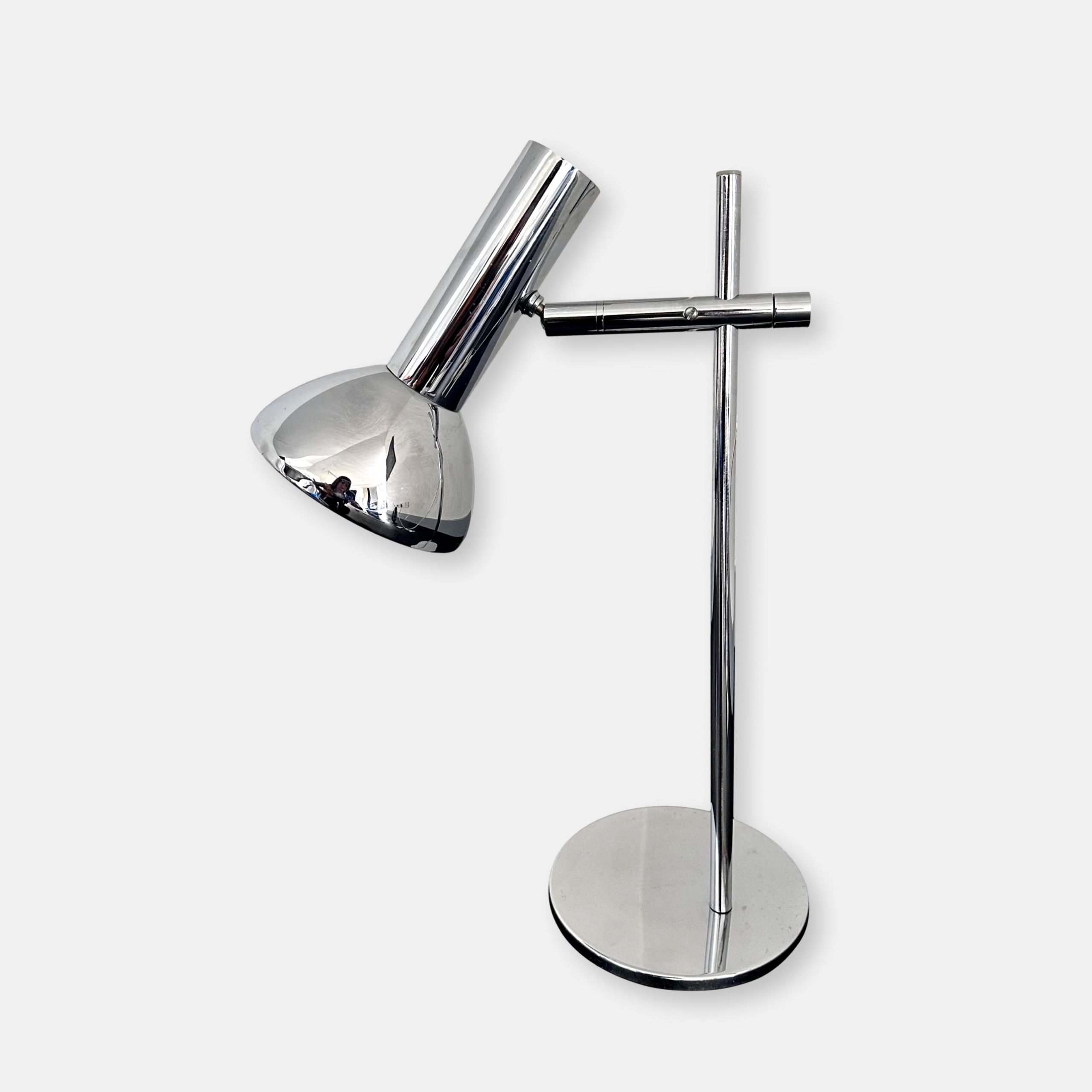 Lampe à poser chrome 1970