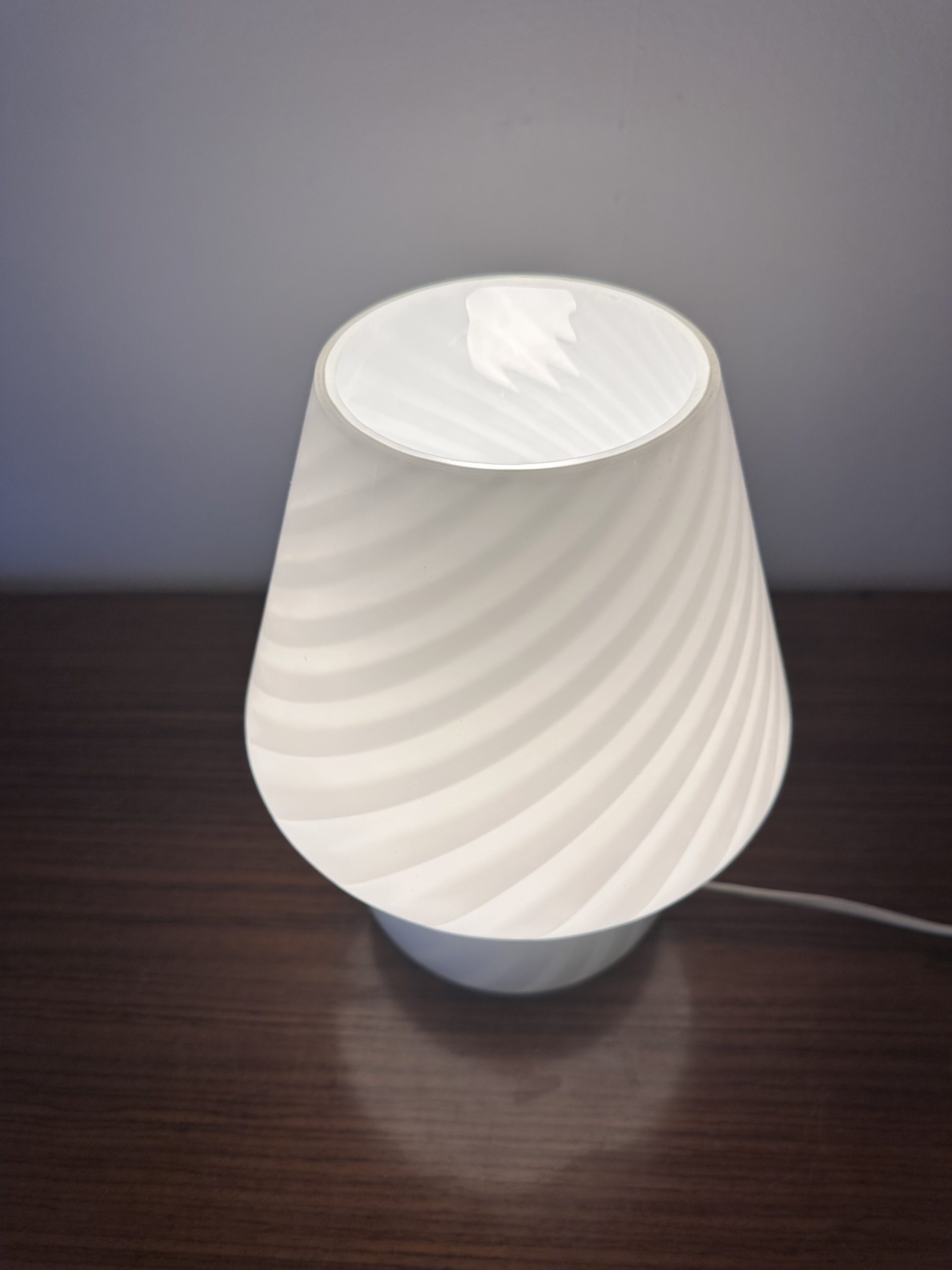 Lampe champignon en verre torsadé de Murano, 1970 – Image 3