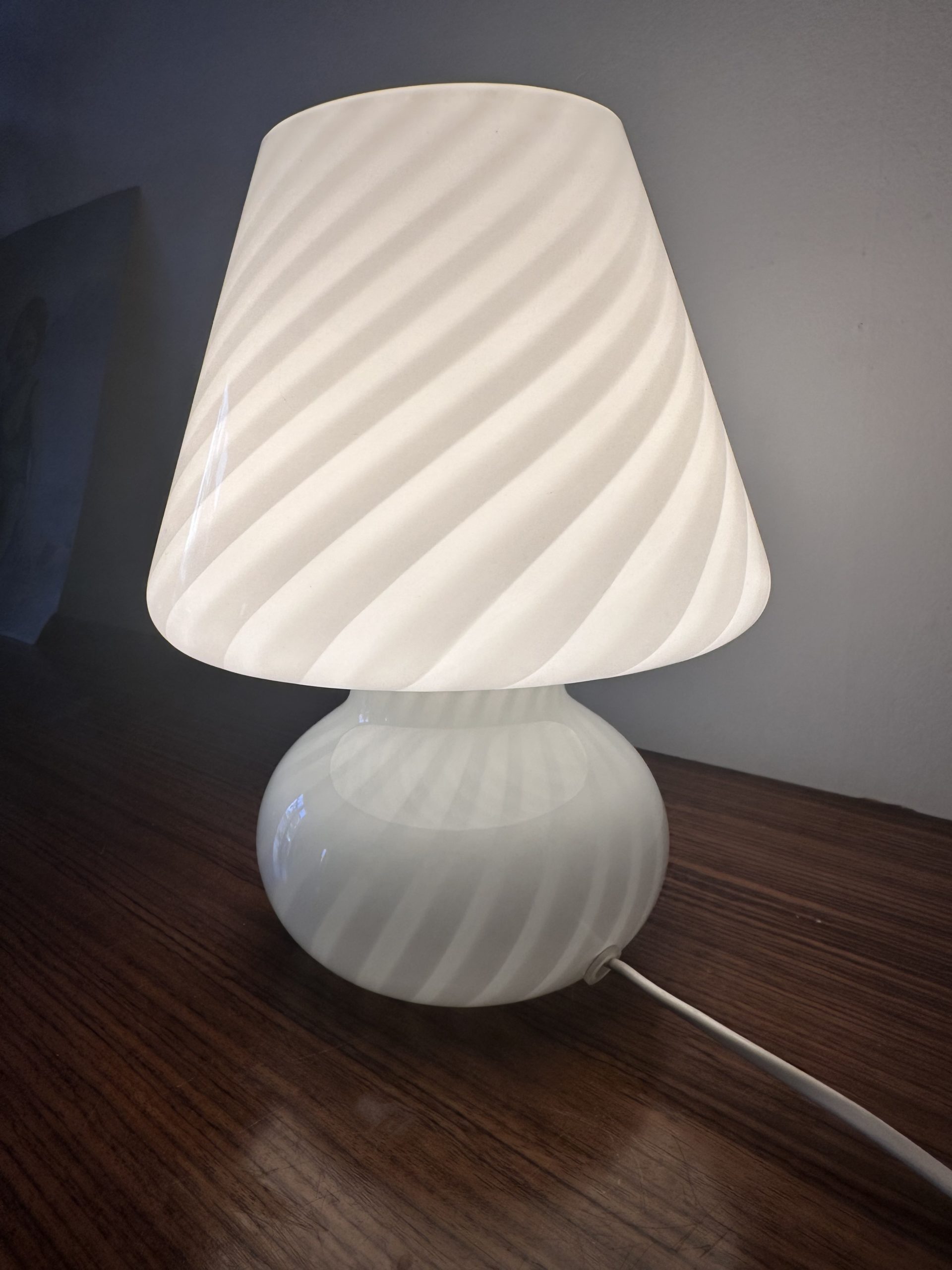 Lampe champignon en verre torsadé de Murano, 1970 – Image 5