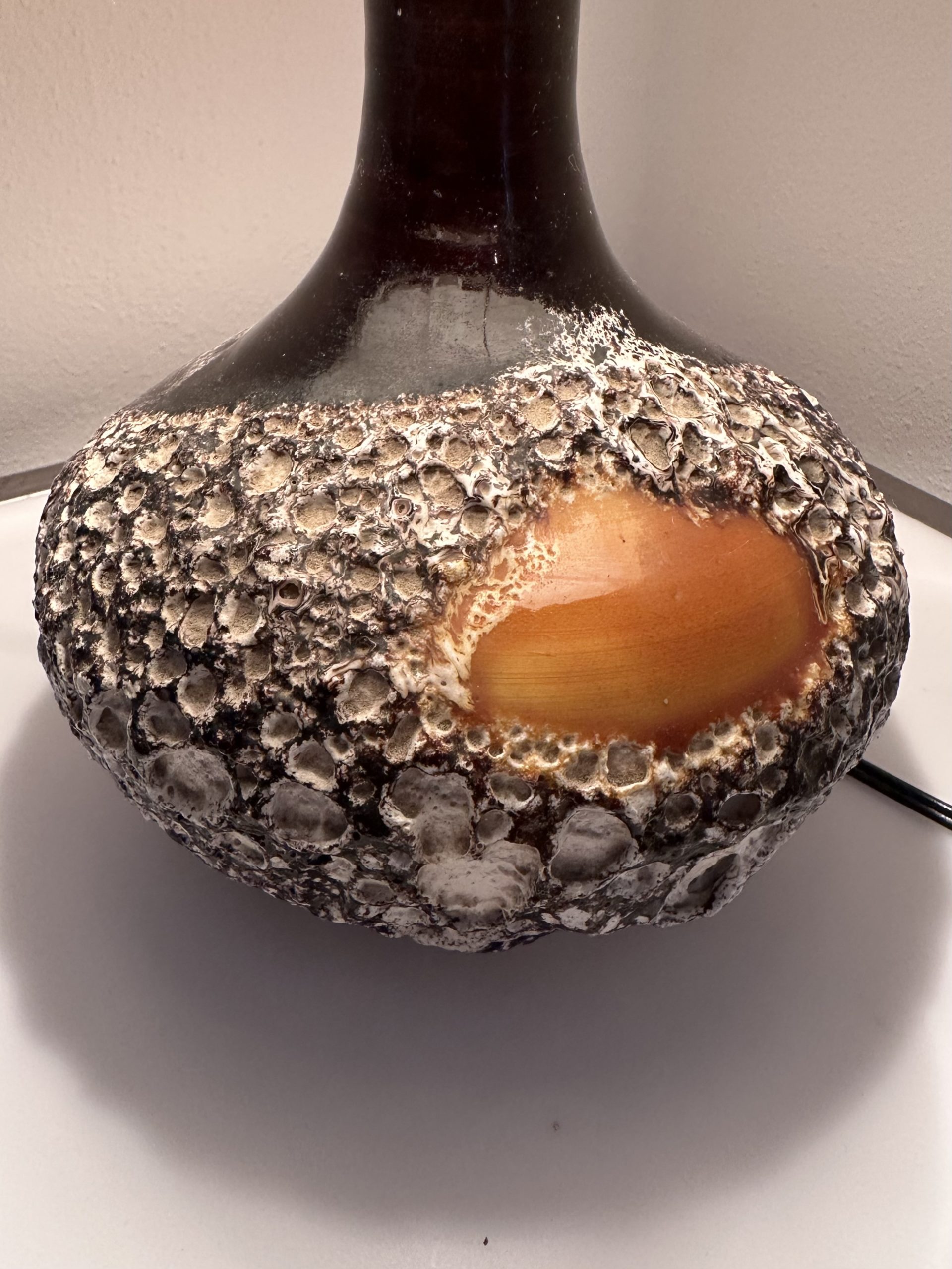 Lampe à poser céramique fat lava, 1970 – Image 6