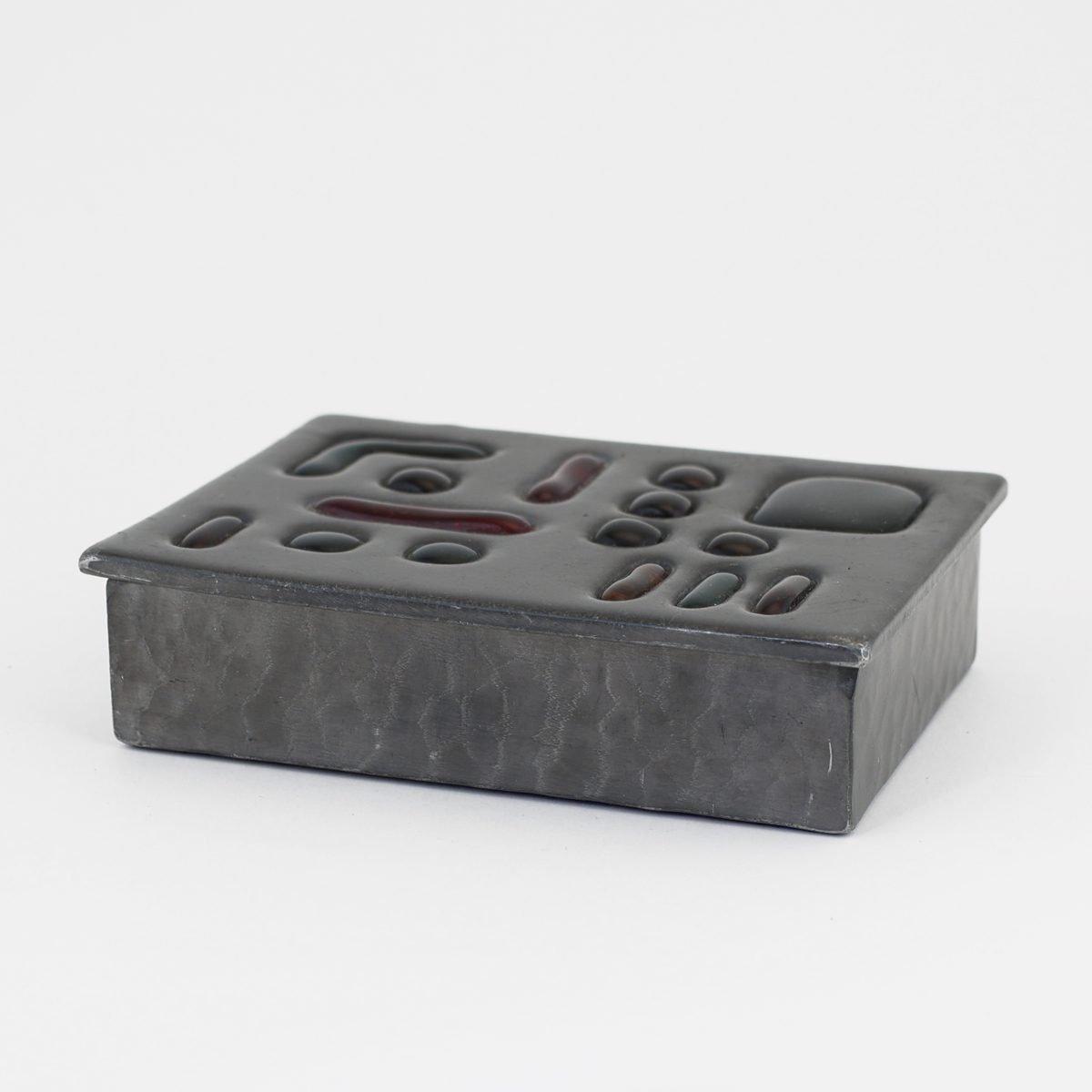 Boite brutaliste en étain et verre attribué à Jacques Avoinet – Bild 3