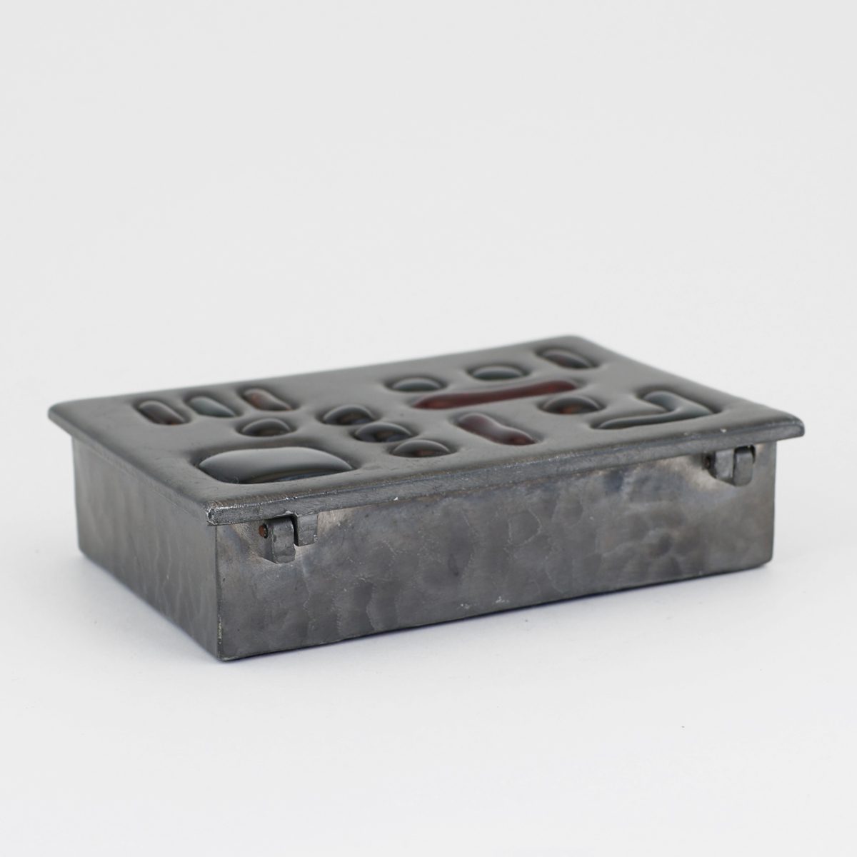 Boite brutaliste en étain et verre attribué à Jacques Avoinet – Bild 4