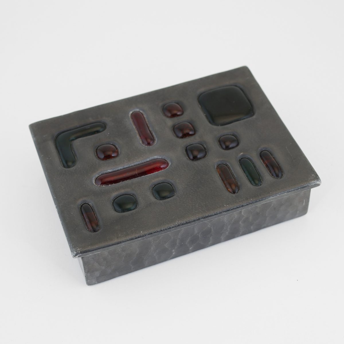 Boite brutaliste en étain et verre attribué à Jacques Avoinet – Bild 2