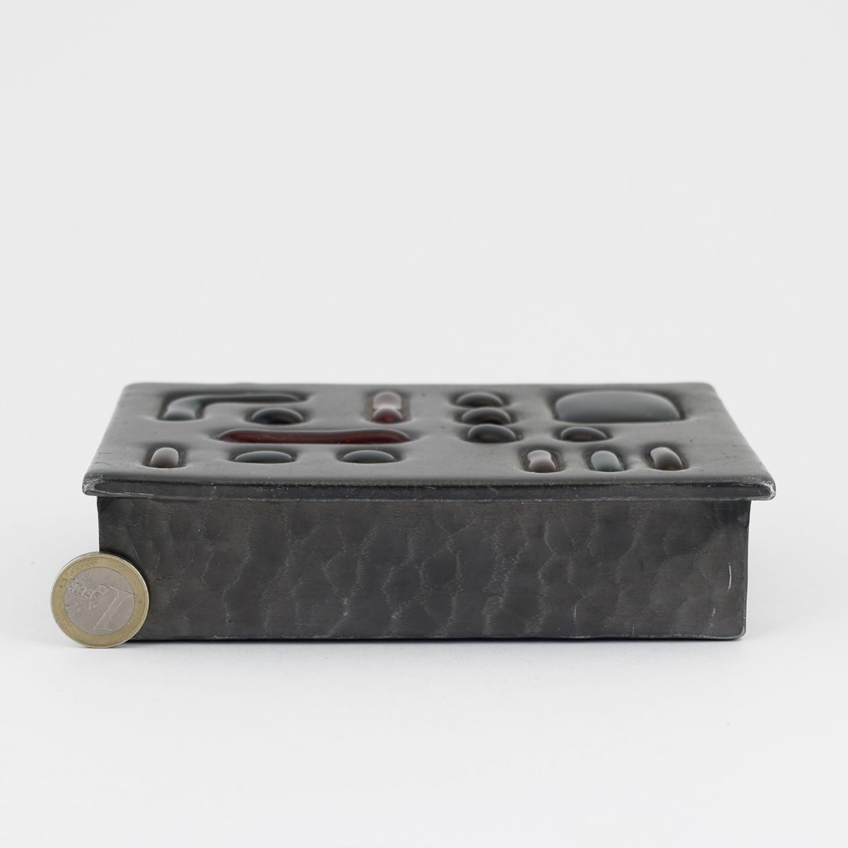 Boite brutaliste en étain et verre attribué à Jacques Avoinet – Bild 7