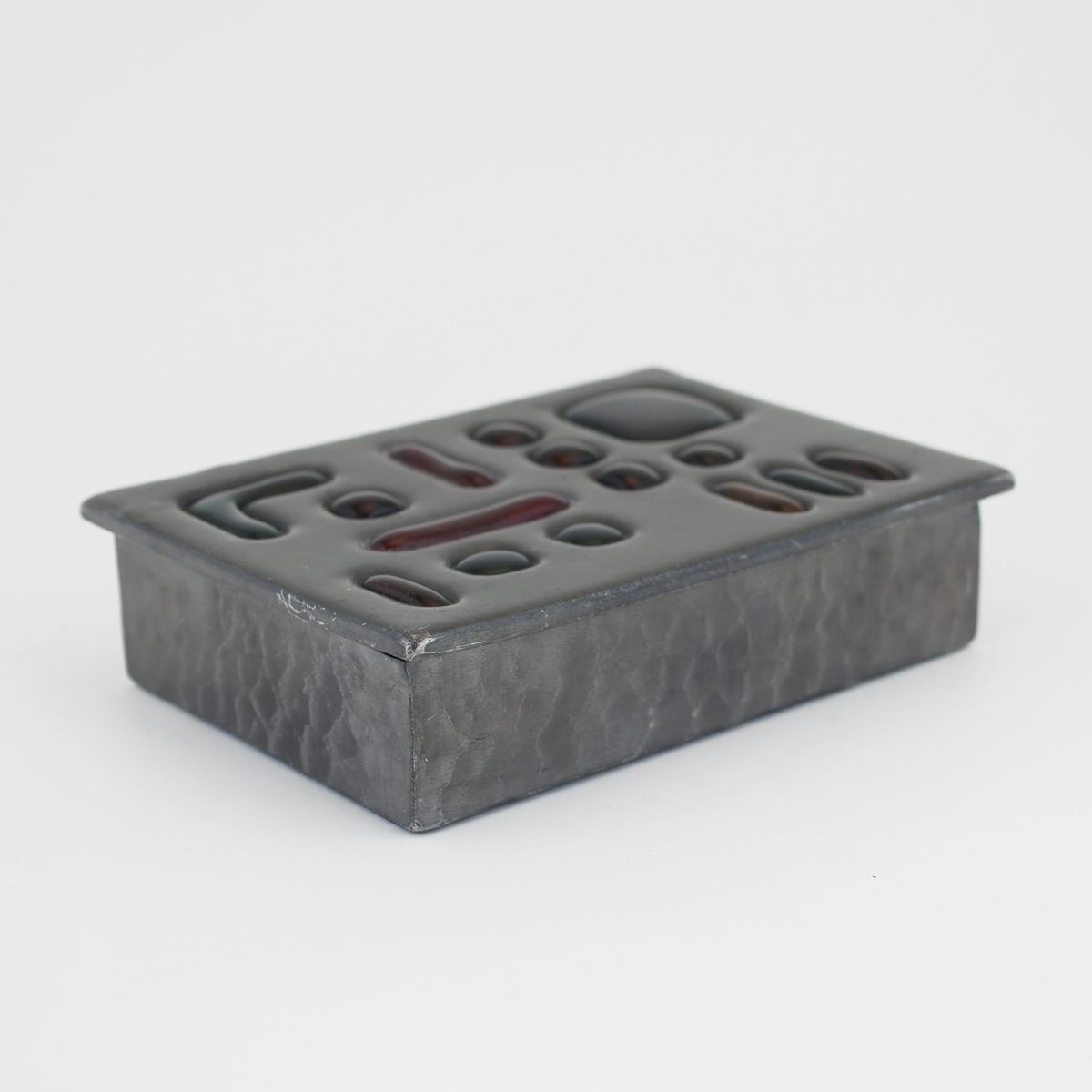 Boite brutaliste en étain et verre attribué à Jacques Avoinet – Bild 8