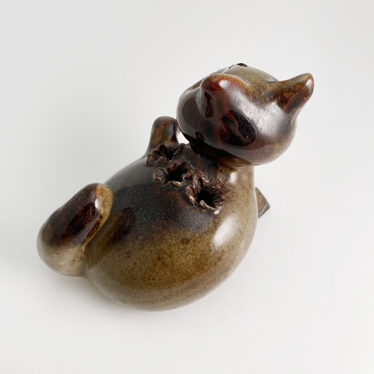 Vase chat pique-fleurs zoomorphe de Alexis Kostanda, Vallauris – Bild 6