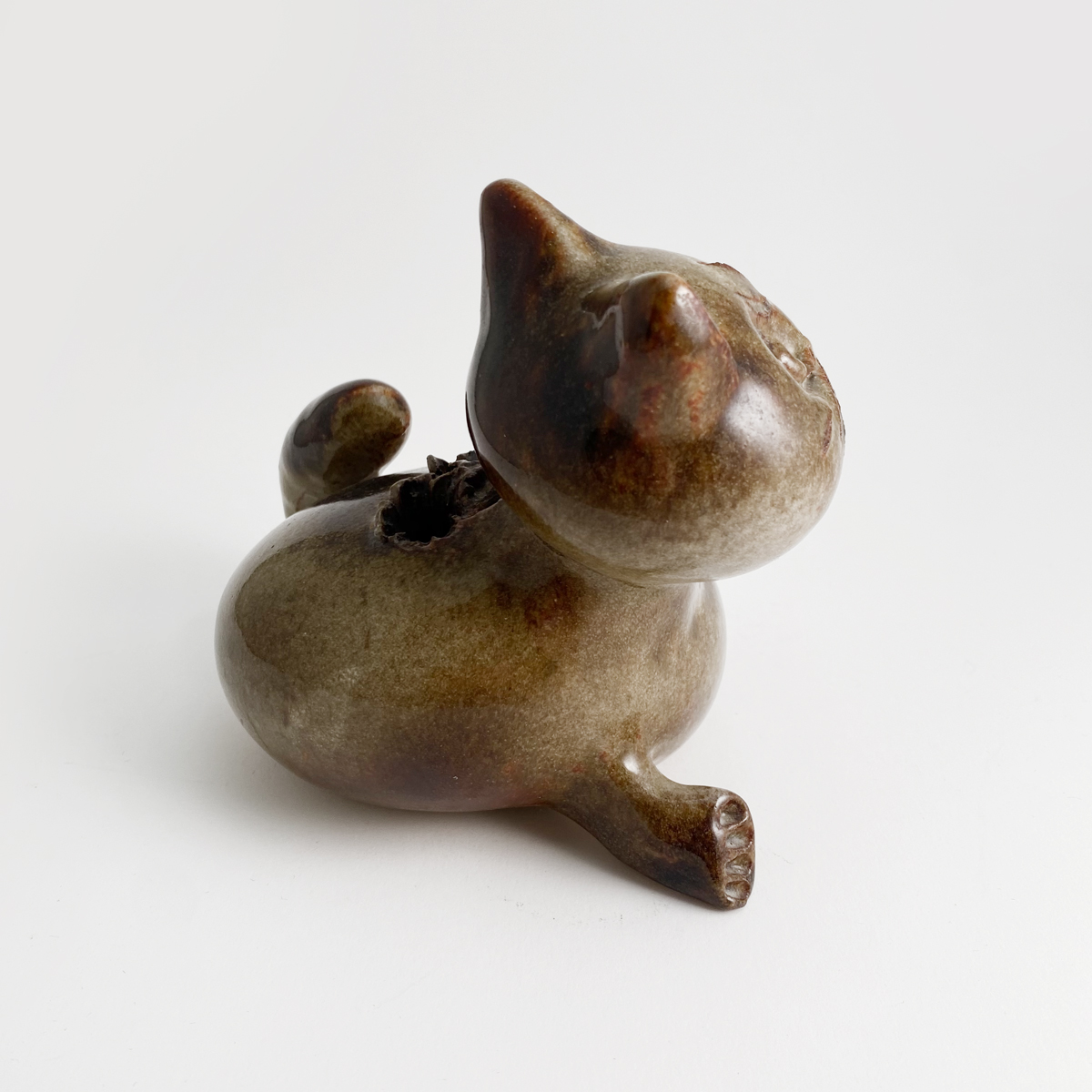 Vase chat pique-fleurs zoomorphe de Alexis Kostanda, Vallauris – Bild 7